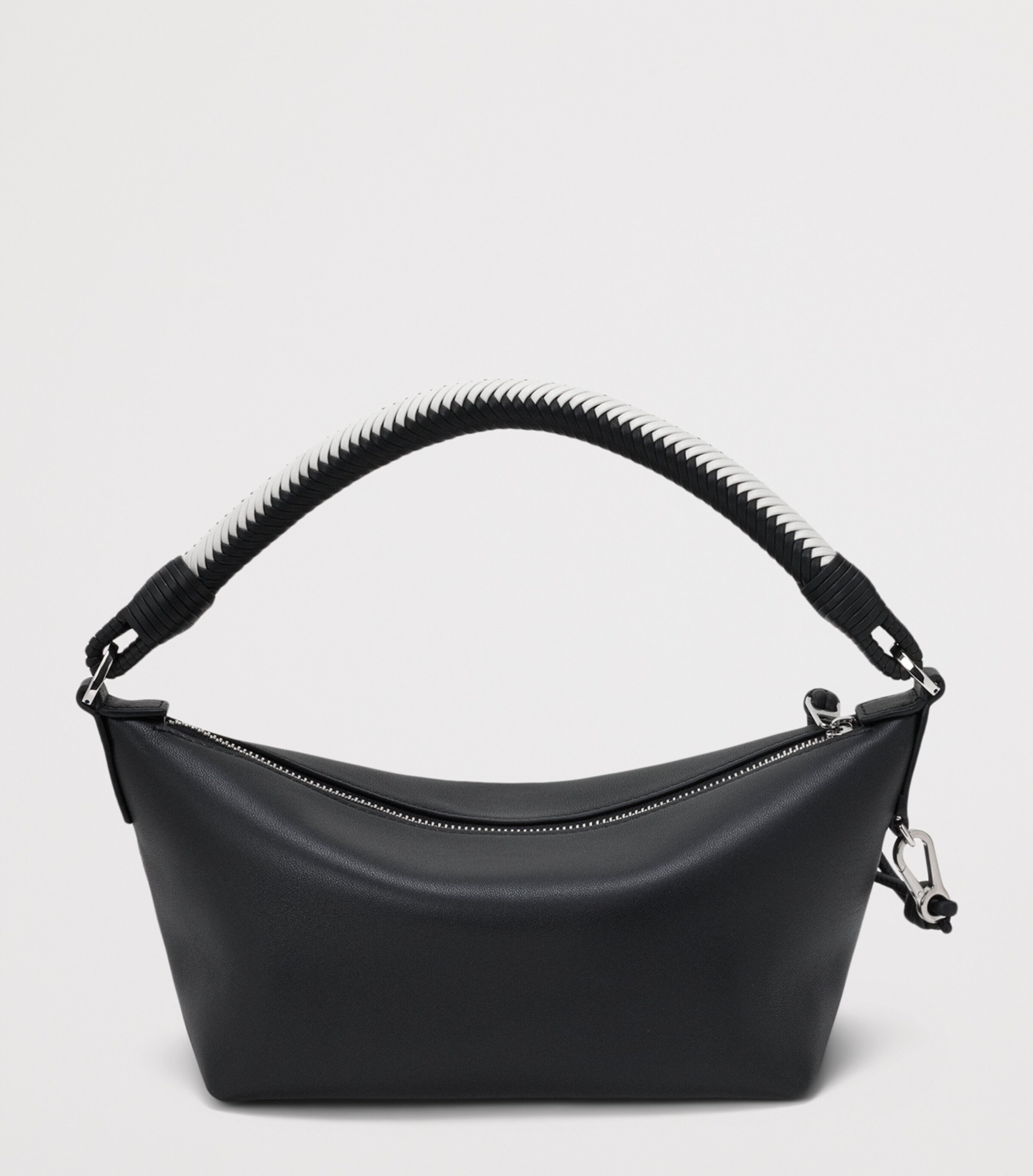 LOEWE Nappa Leather Cala Top-Handle Bag Black/soft White Image 4