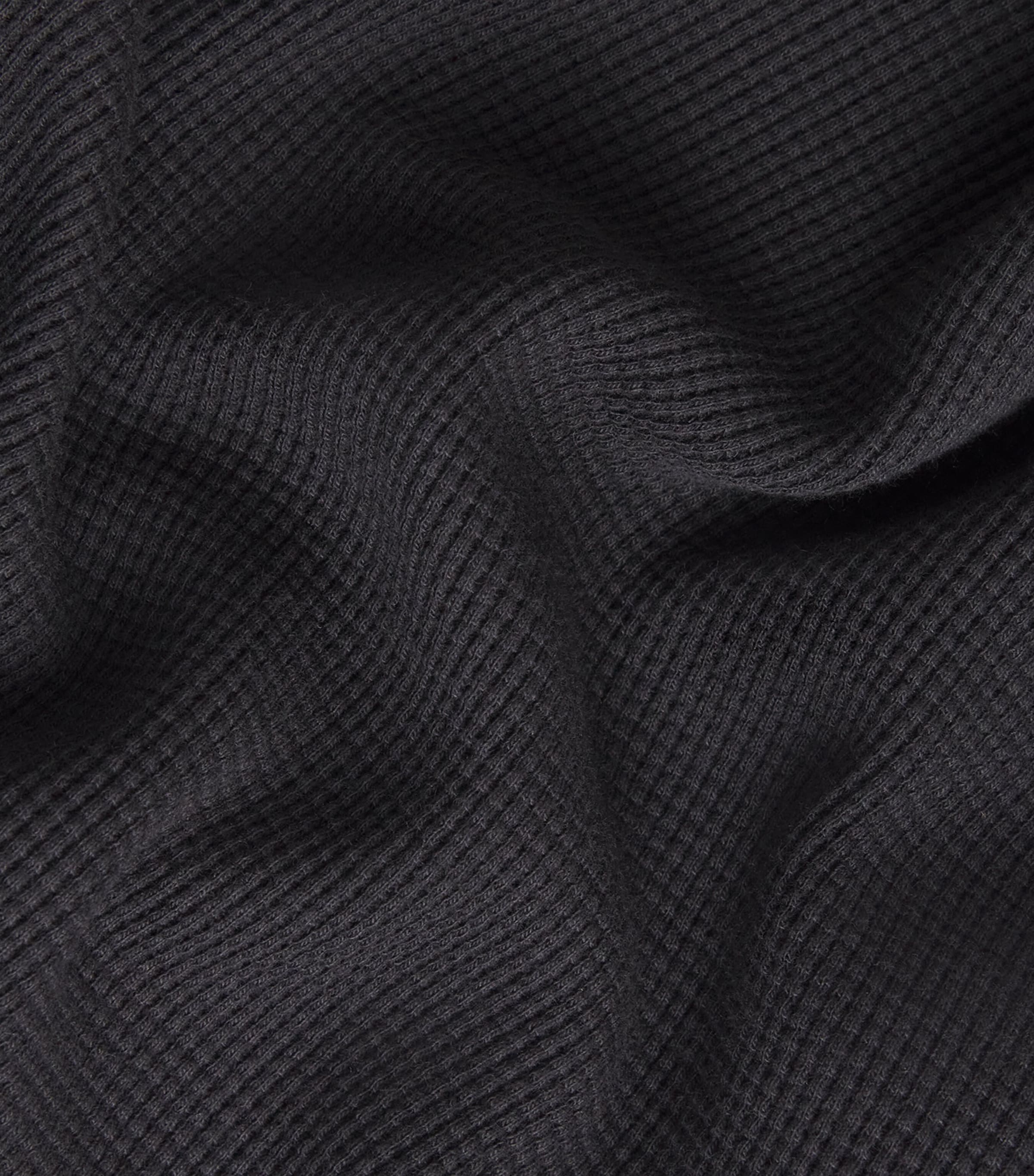 Cotton-Blend Payson Waffle T-Shirt BLK Image 5