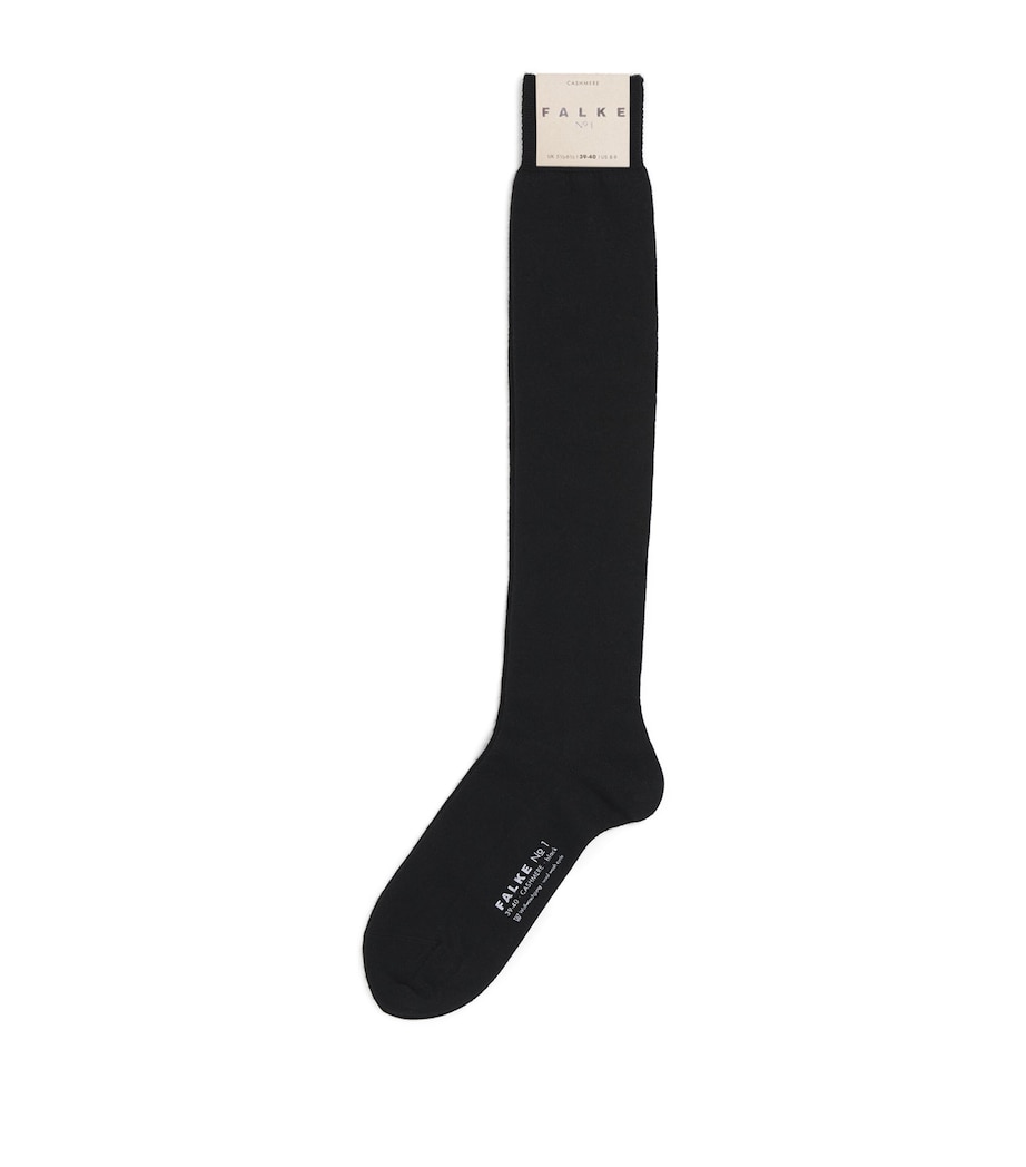 Cashmere-Blend No.1 Knee High Socks 3009 BLACK Image 1