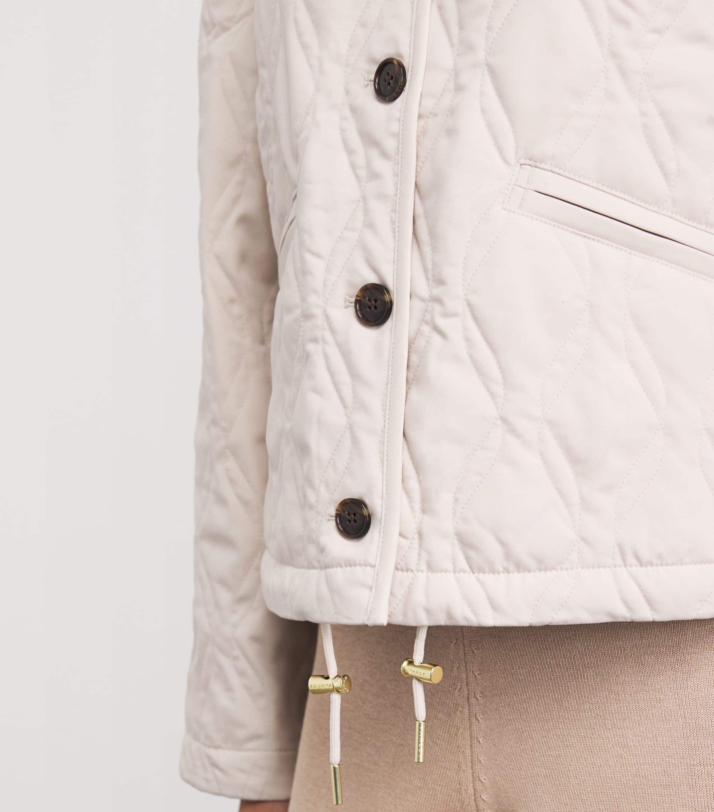 Saba Quilted Jacket OAT MILK Image 3