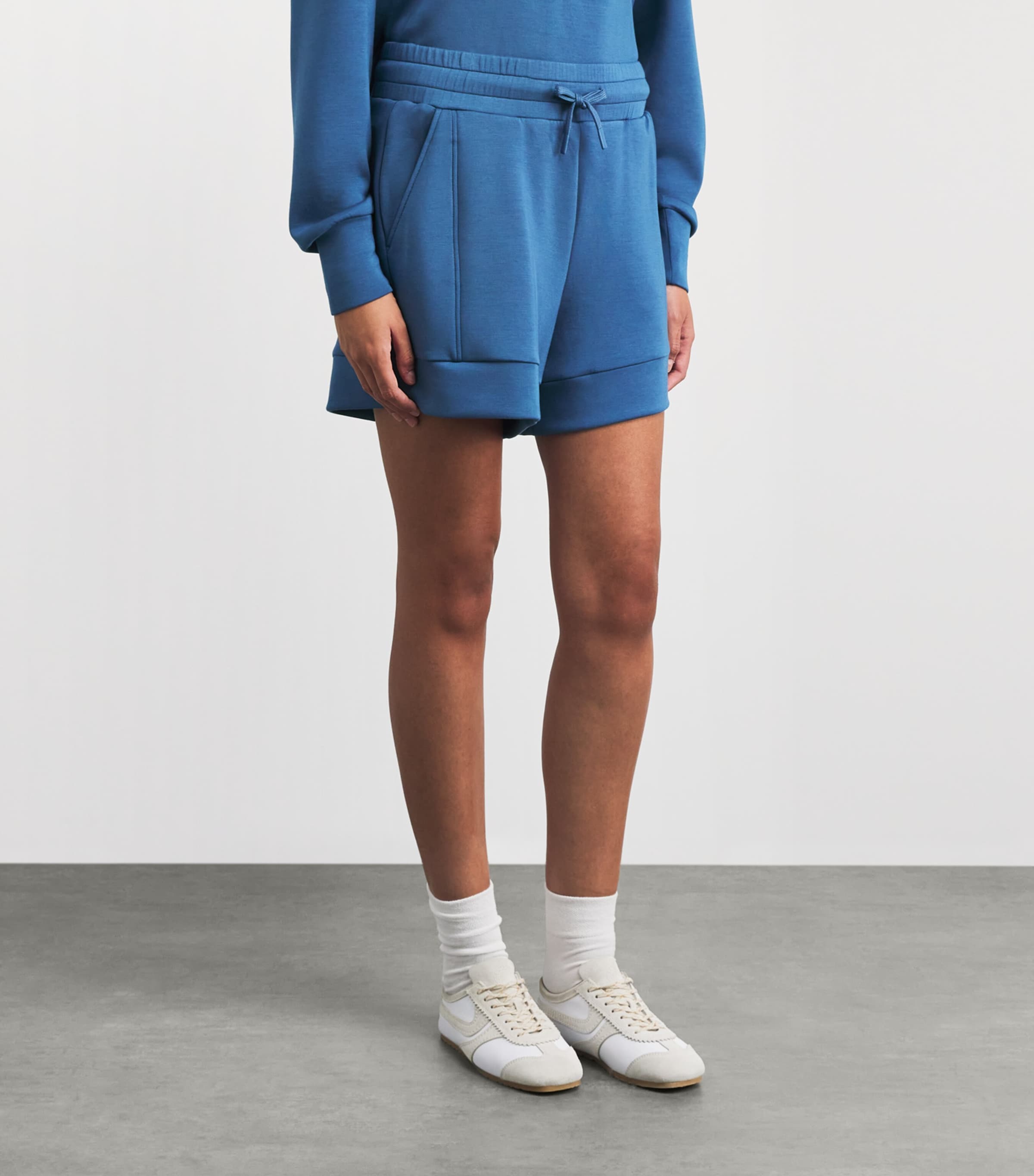 Varley Womens Atrium High-Rise Shorts Bijou Blue Image 4