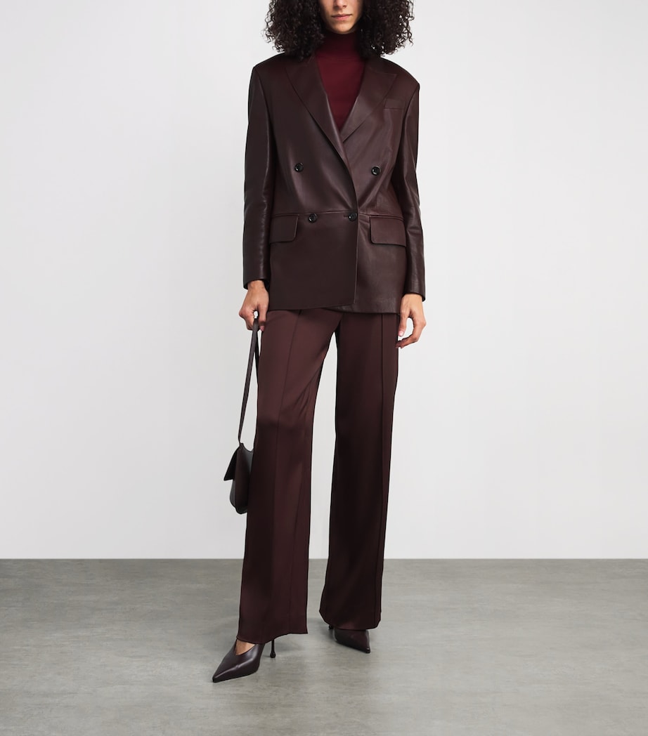 Nappa Leather Olimpia Blazer CHERRY Image 2