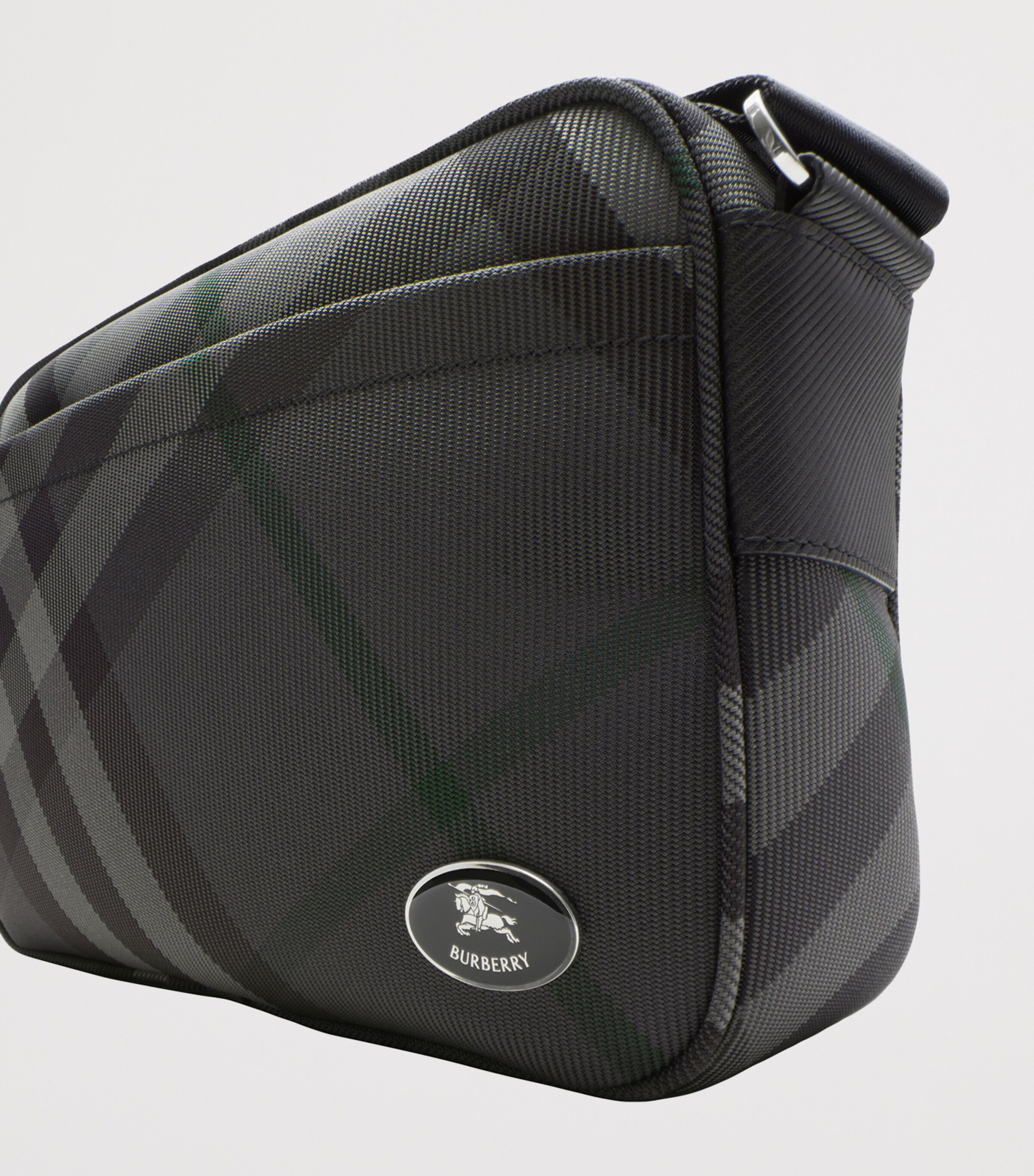 Slim Grid Cross-Body Bag CHARCOAL Image 5