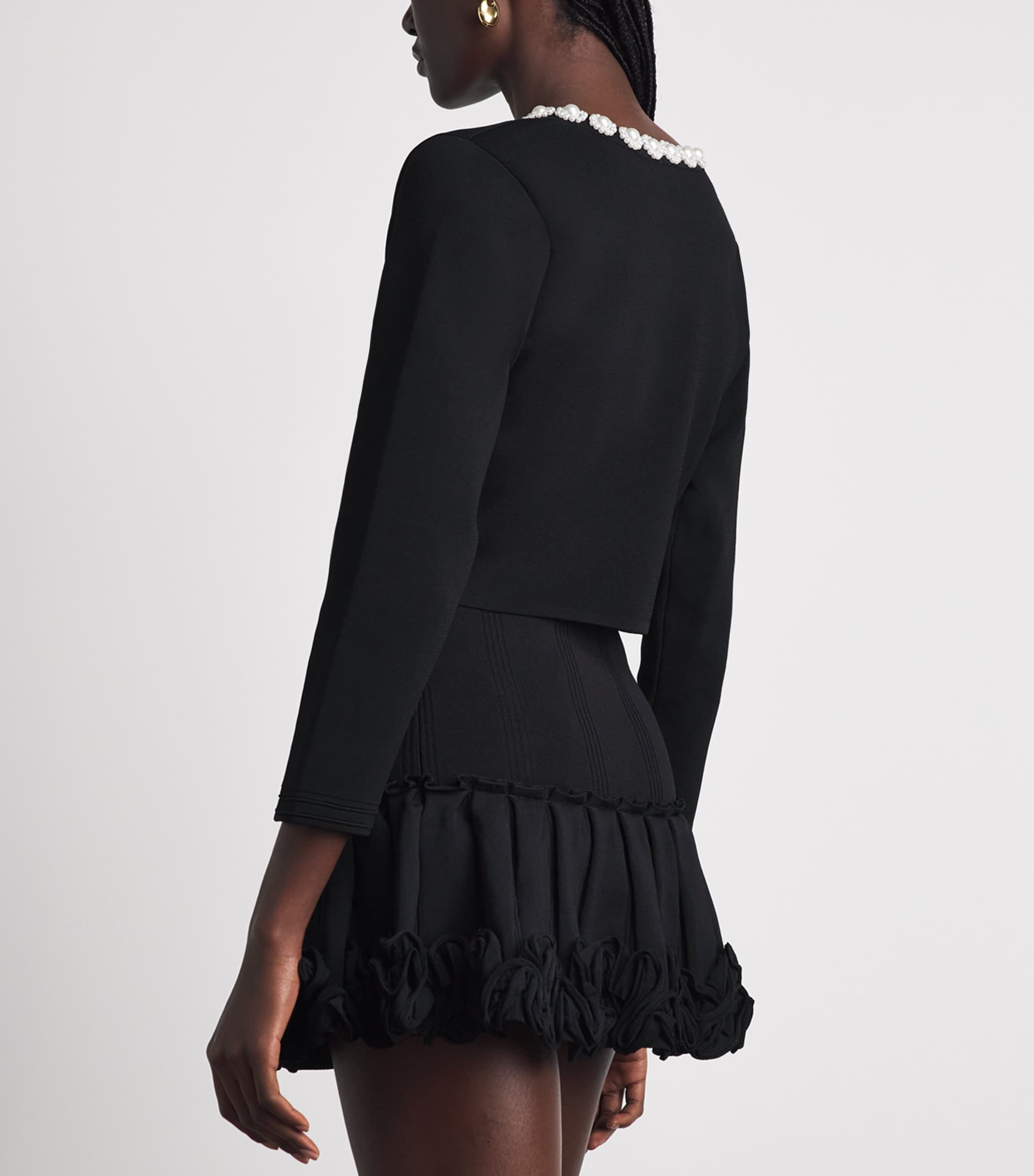 Sandro Paris Womens Embellished Cardigan Black Image 5