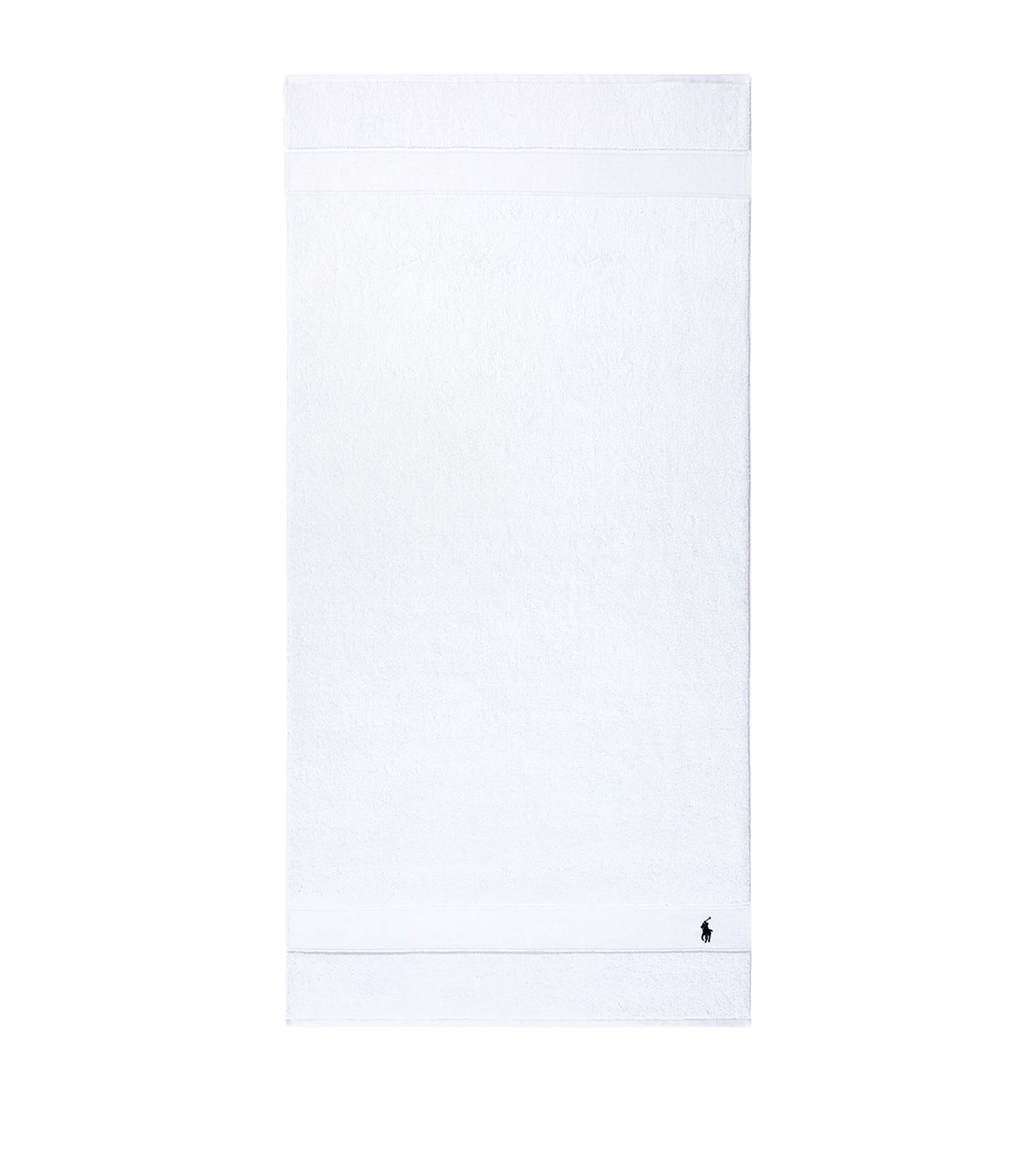 Polo Player Bath Towel (70cm x 140cm) WHITE Image 5