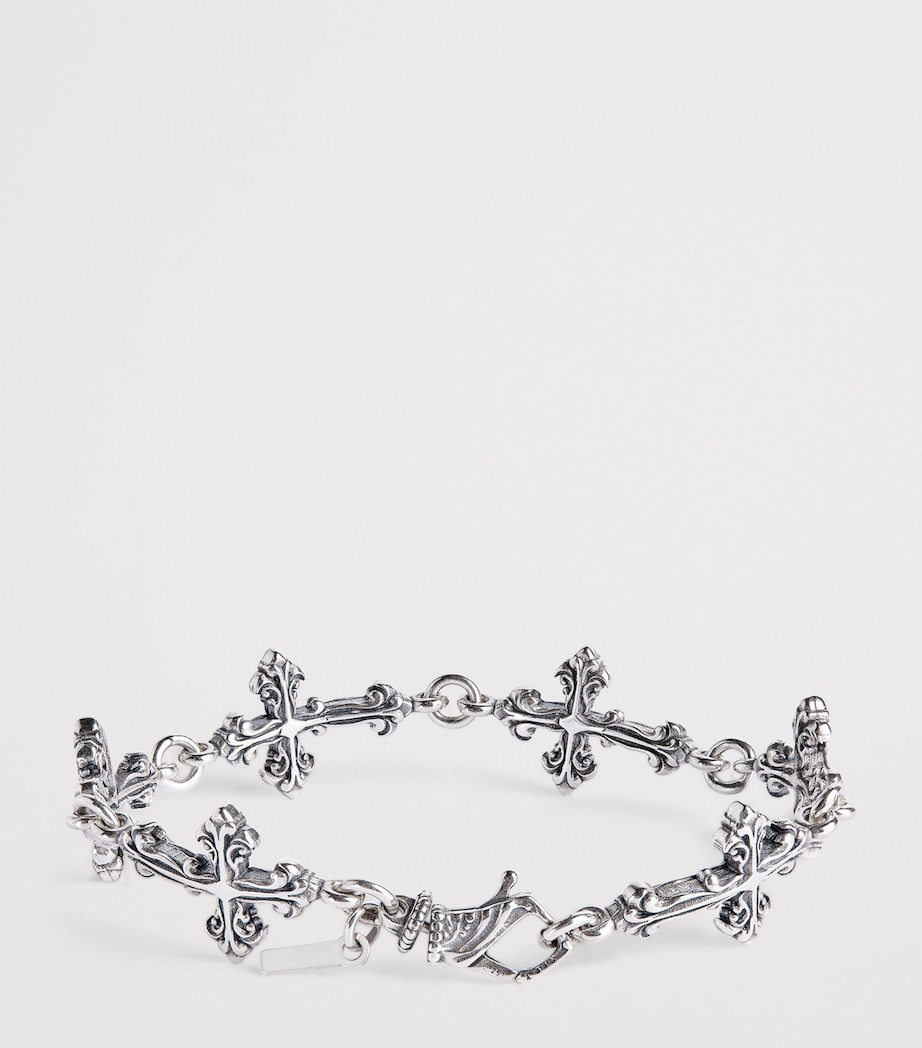 Large Sterling Silver Multi-Cross Avelli Bracelet SILVER Image 2