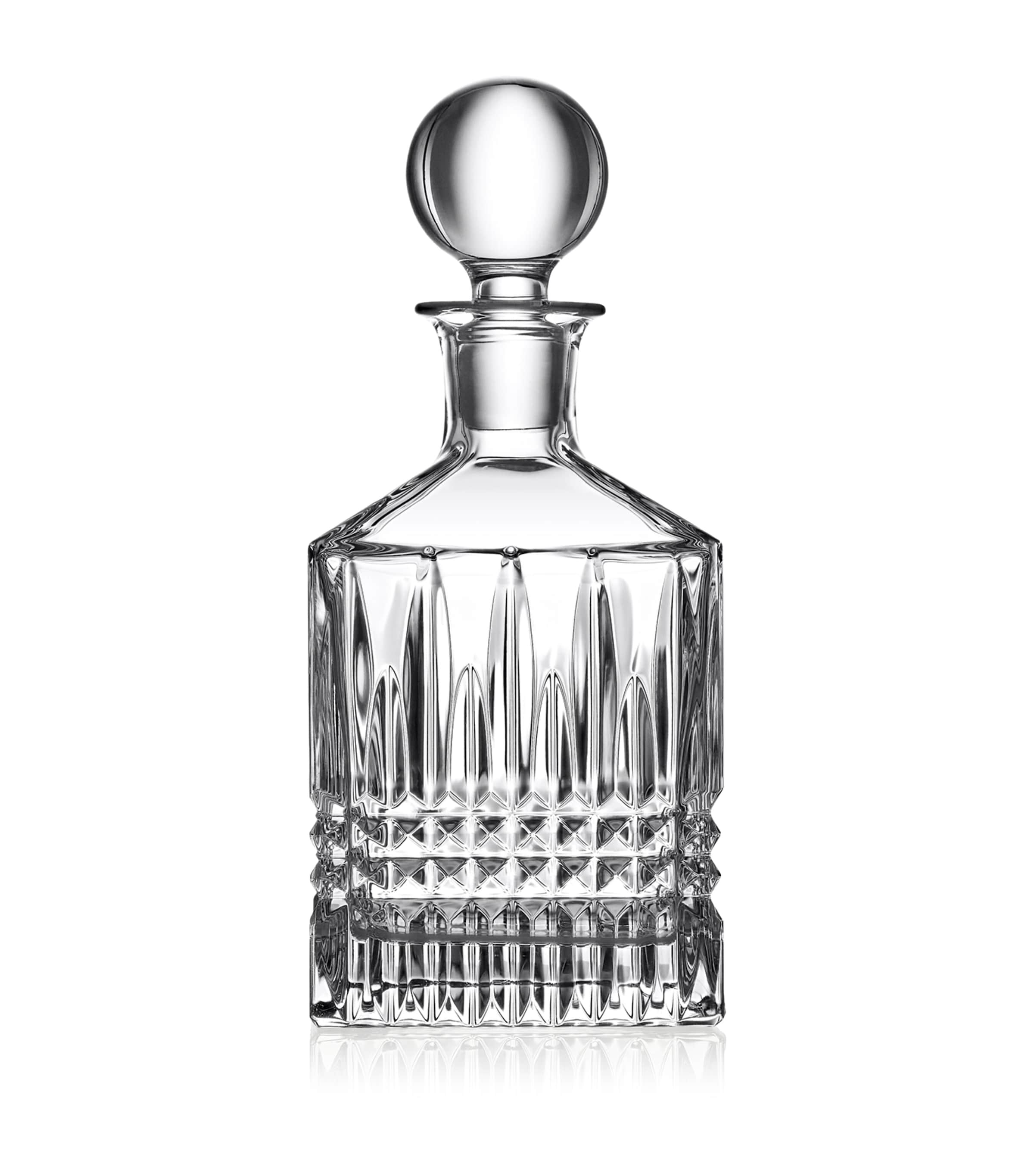 Waterford Lismore Diamond Square Decanter In Clear