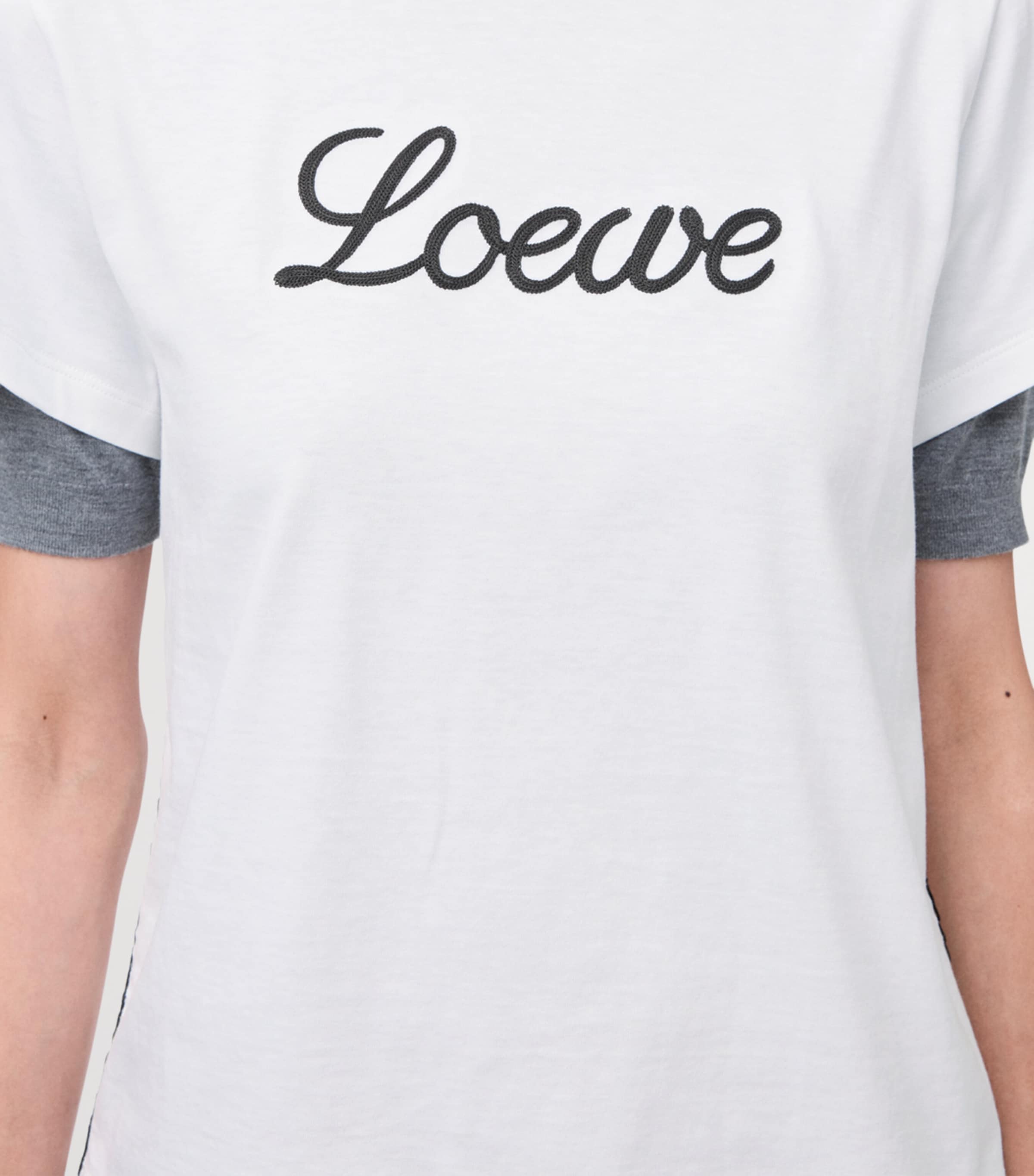 Stretch-Cotton Logo T-Shirt WHITE Image 5