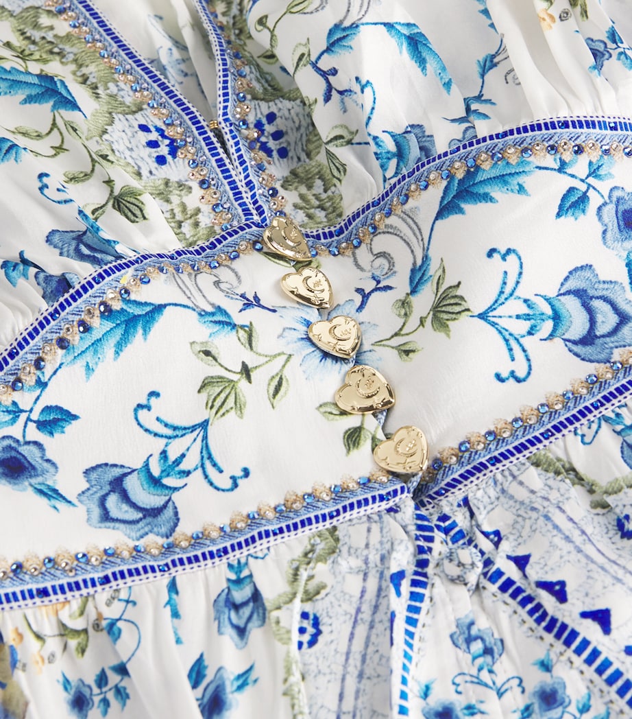 Silk Homespun Maxi Dress MY HOMESPUN HRT HMHR Image 5