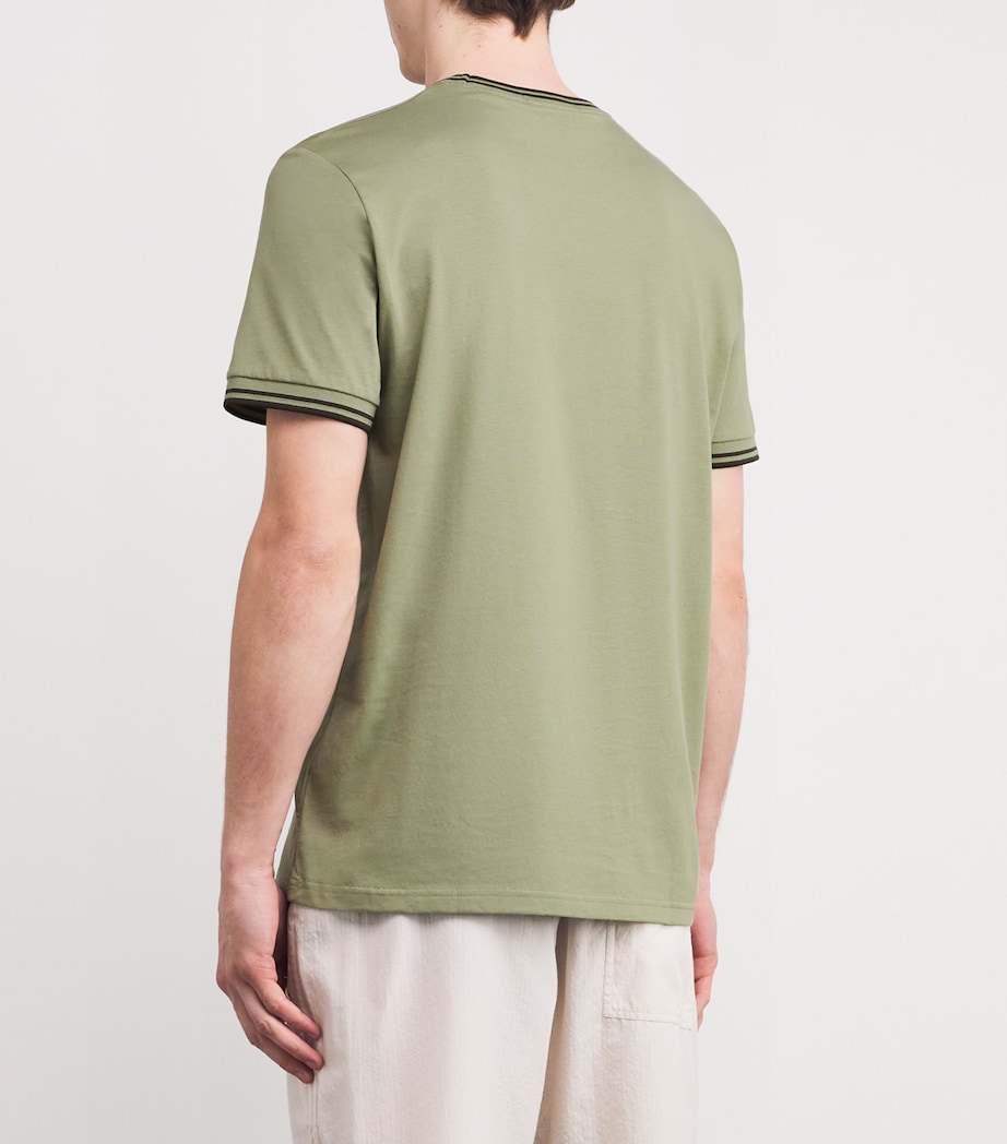 Twin Tipped Tennis T-Shirt Y64OLIVMNT/NGTGRN Image 4