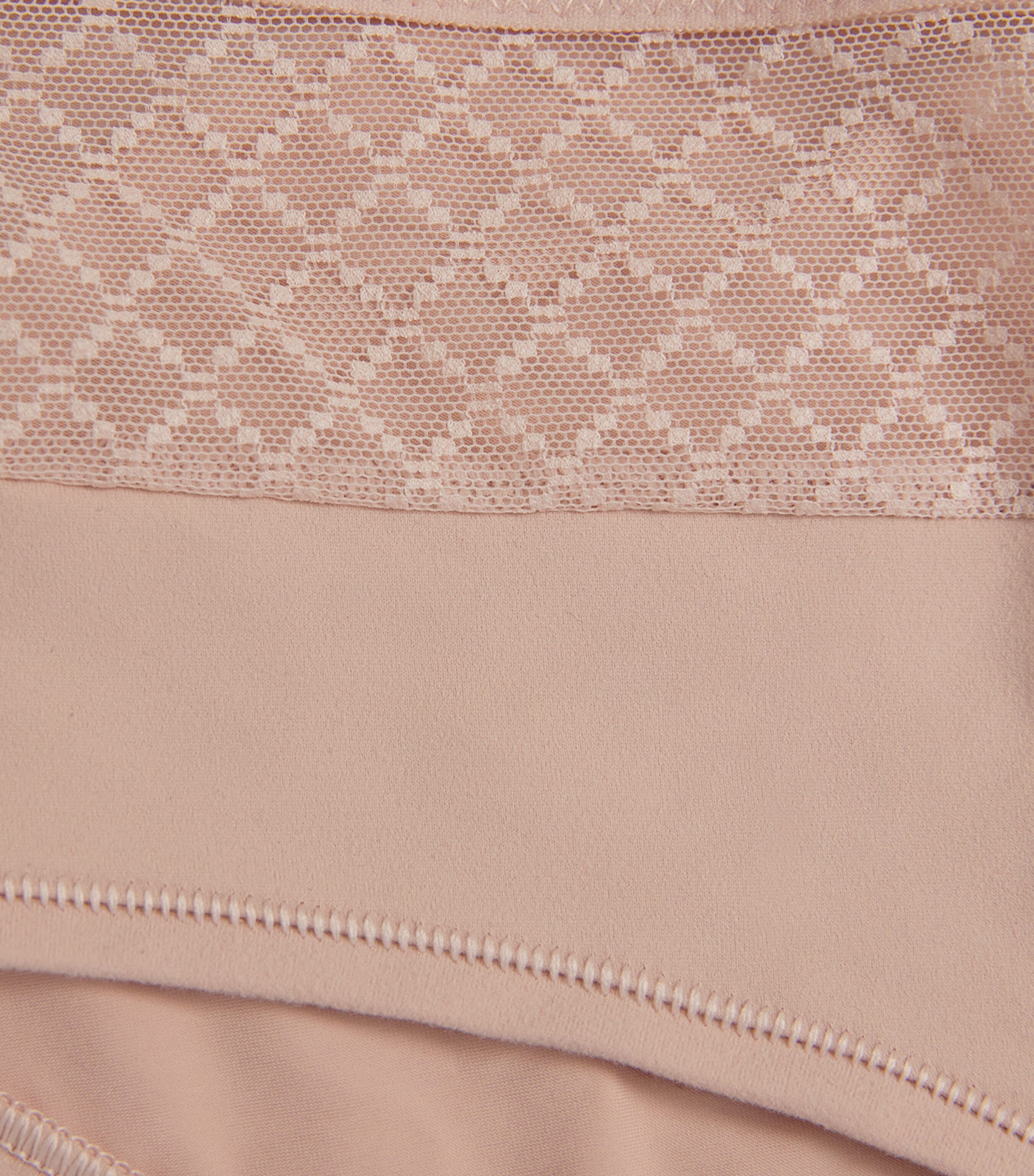 Chantelle Womens Lace-Detail Norah Shorty Briefs Dusky Pink Image 4