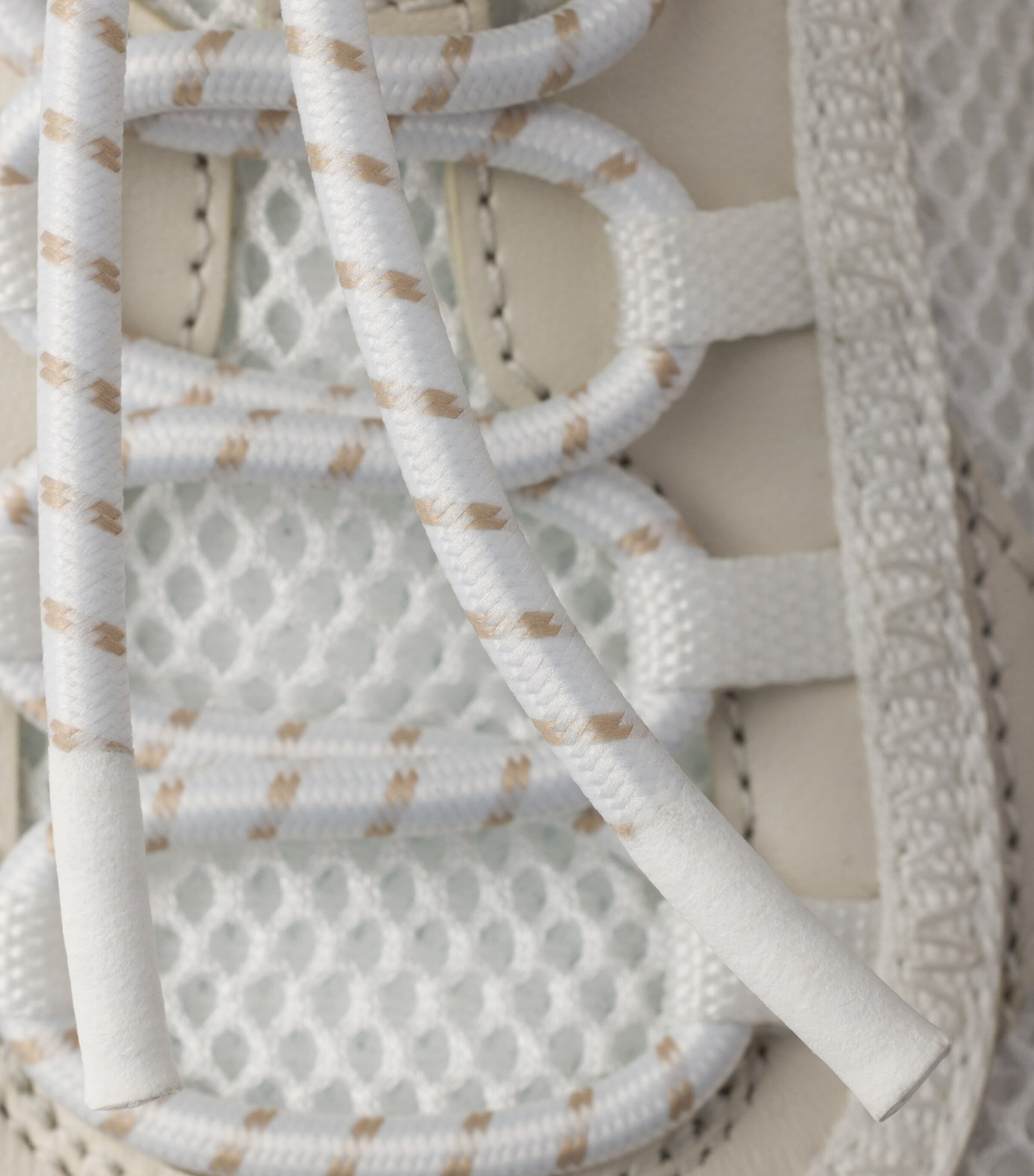 Prada Leather-Mesh Speedrock Sneakers Neutral Image 8