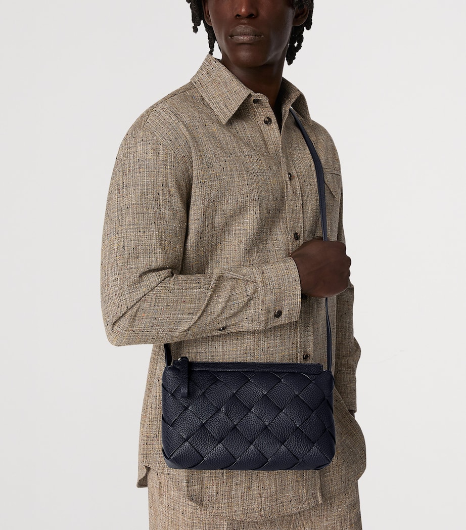 Leather Diago Cross-Body Bag 4182 Image 2
