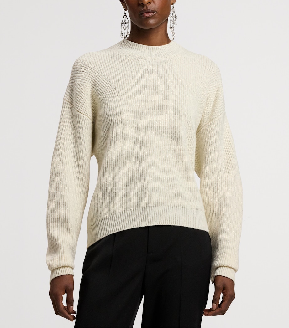Cashmere Sweater CREAM Image 10