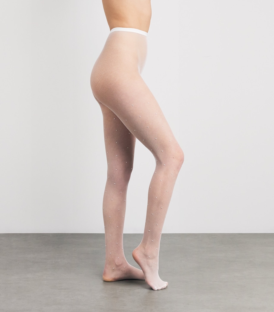 x Kaviar Gauche Embellished Tights 2036/PEARL Image 2