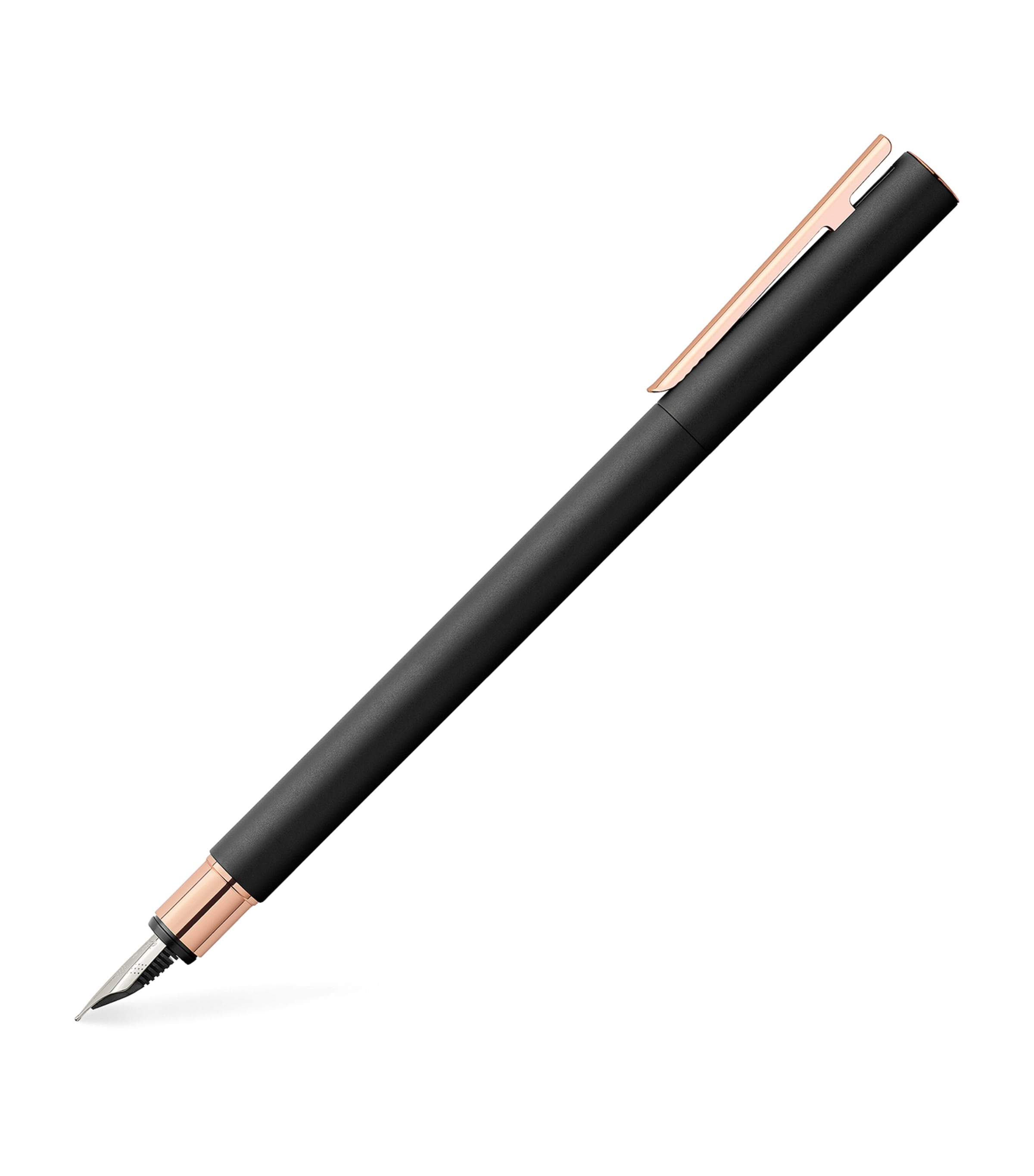 Faber Castell Neo Slim Metal Fountain Pen In Black