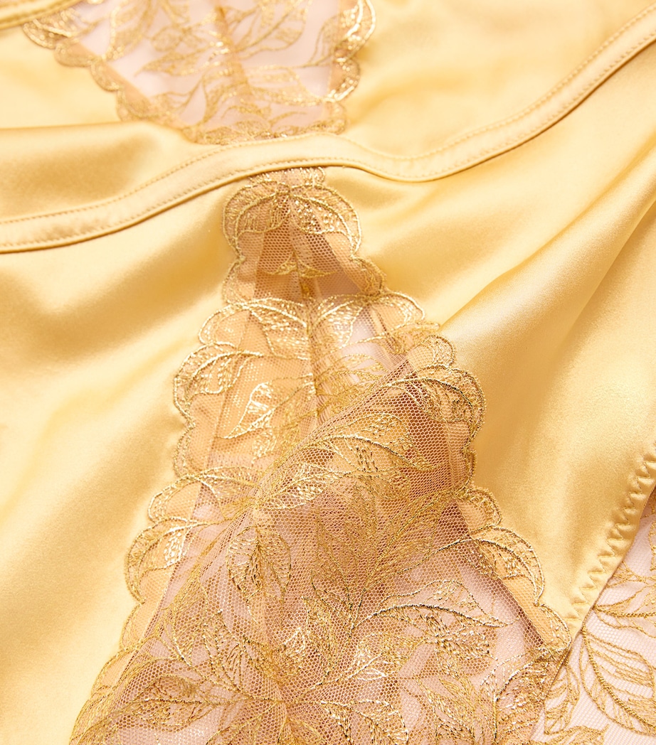 Embroidered Liora Bodysuit GOLD Image 4