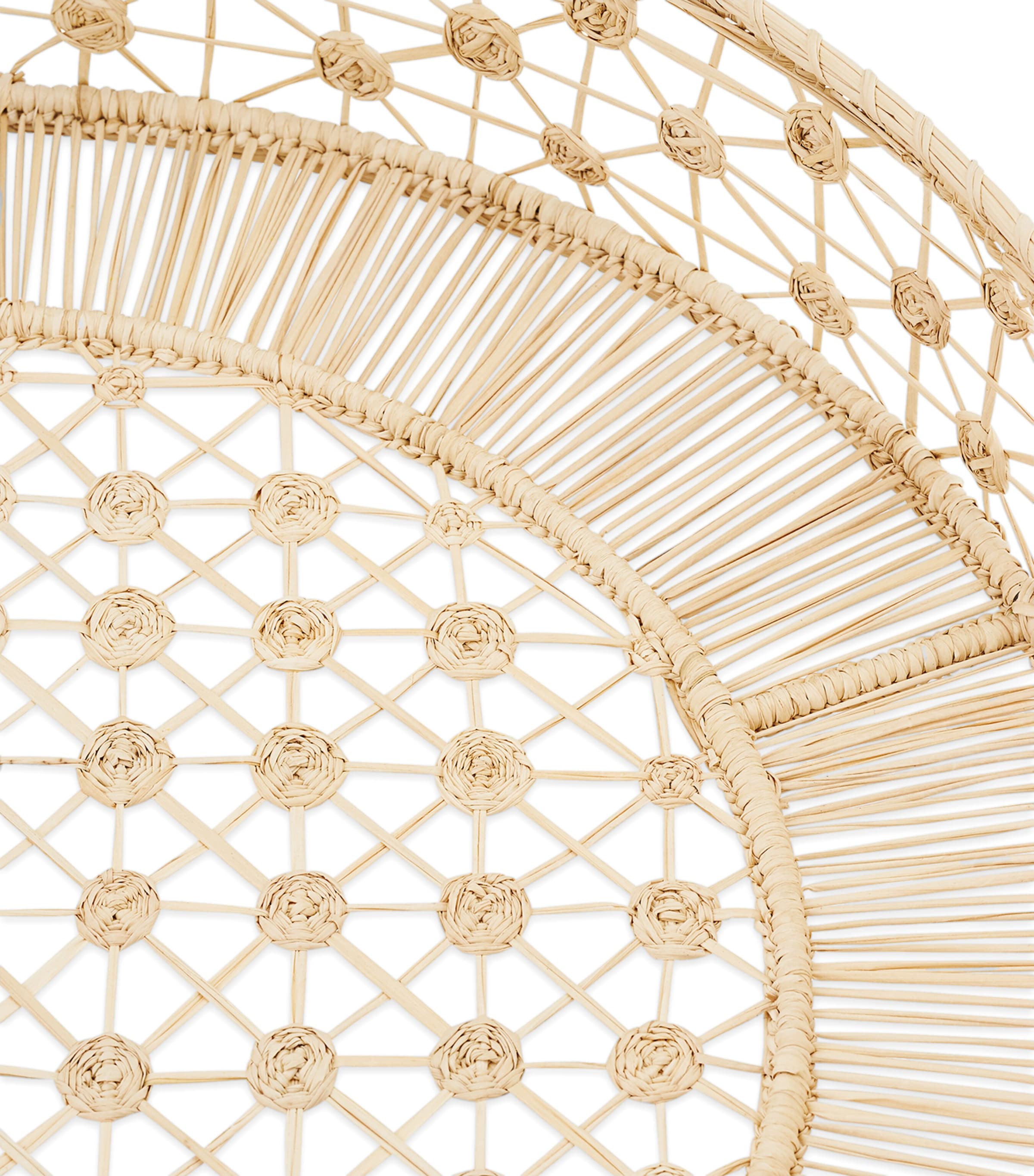 Medium Woven Baru Tray NATURAL Image 3