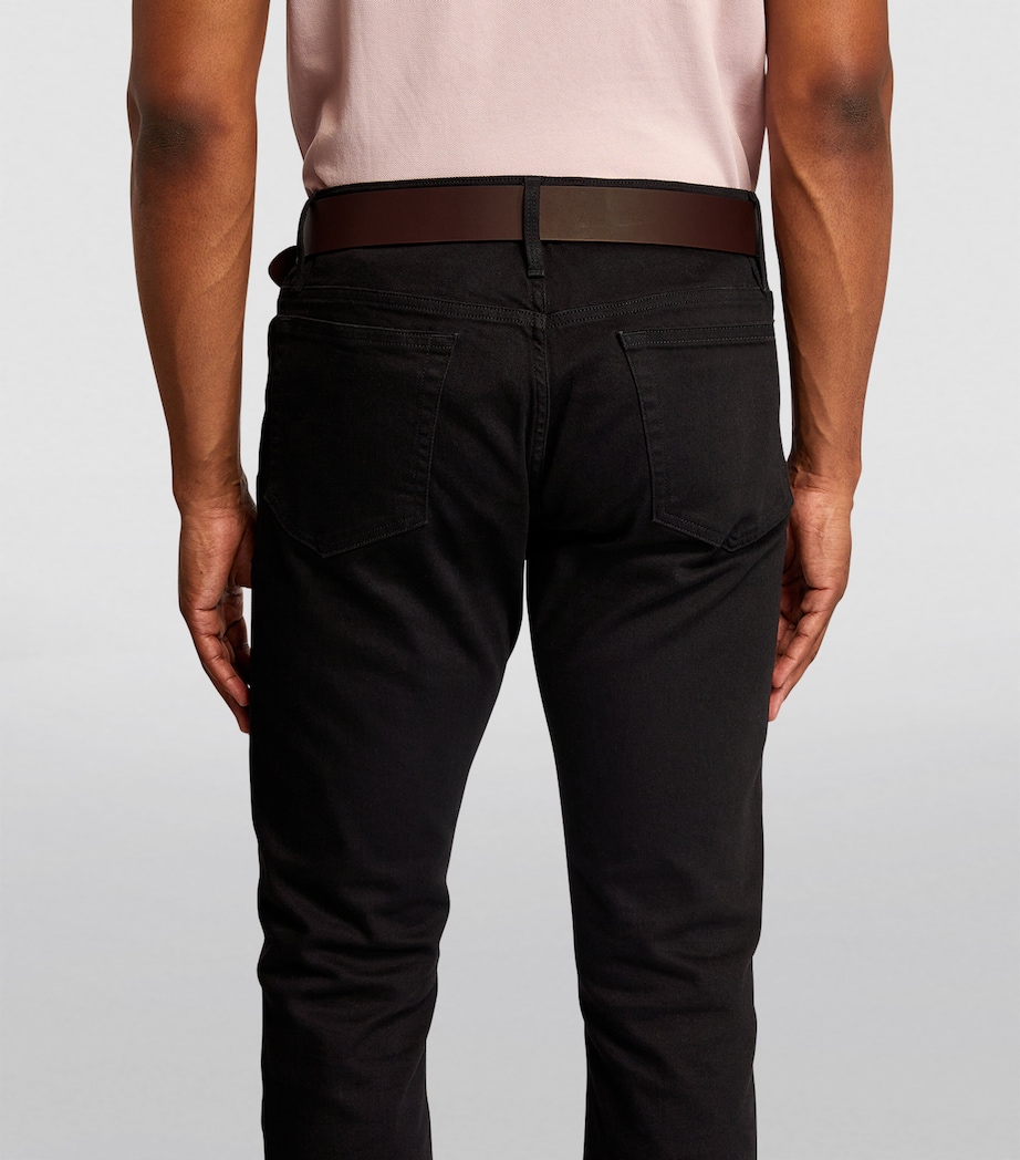 Matte Leather Belt BROWN Image 3