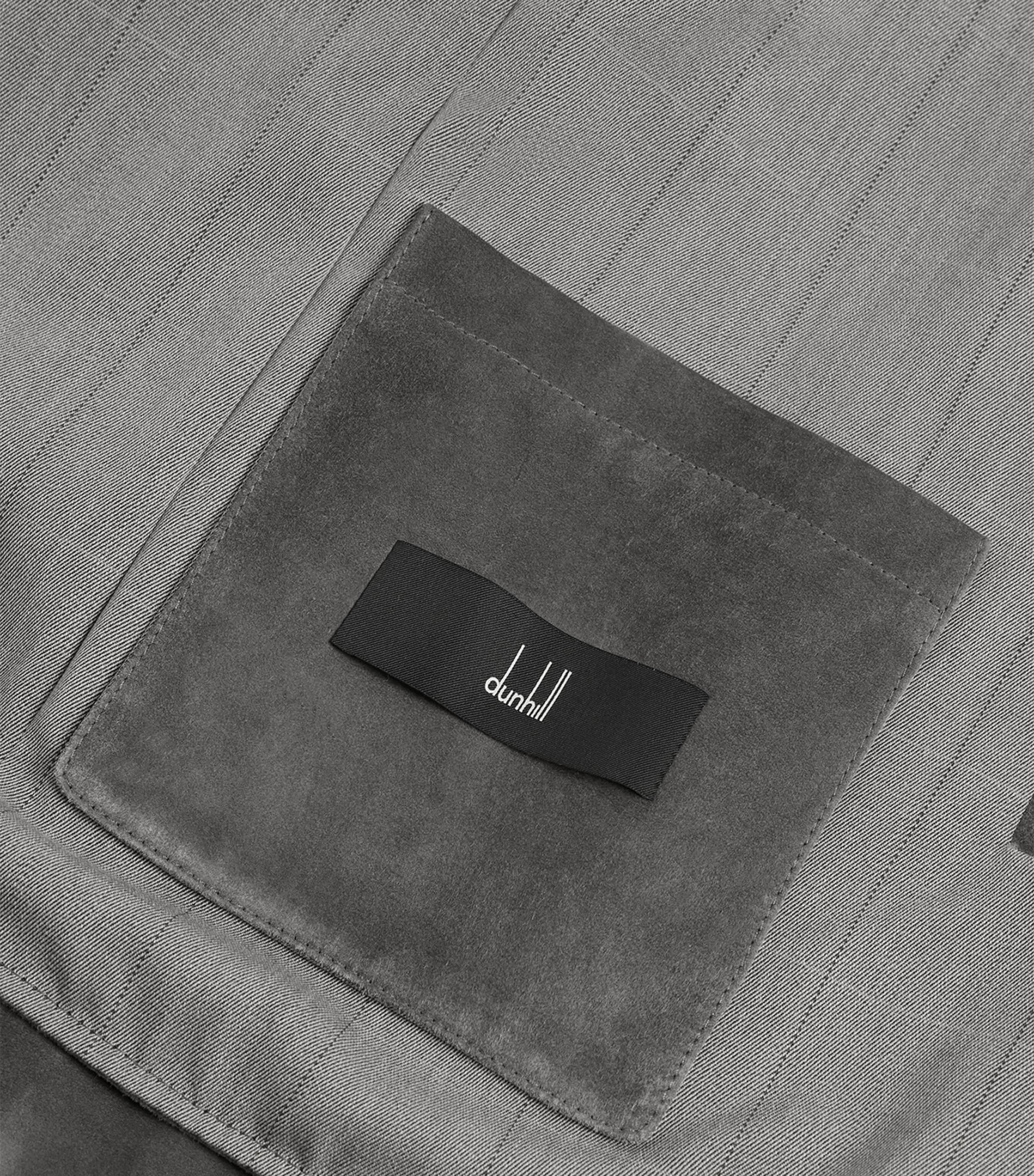 Dunhill Mens Leather Mandarin-Collar Jacket Image 6