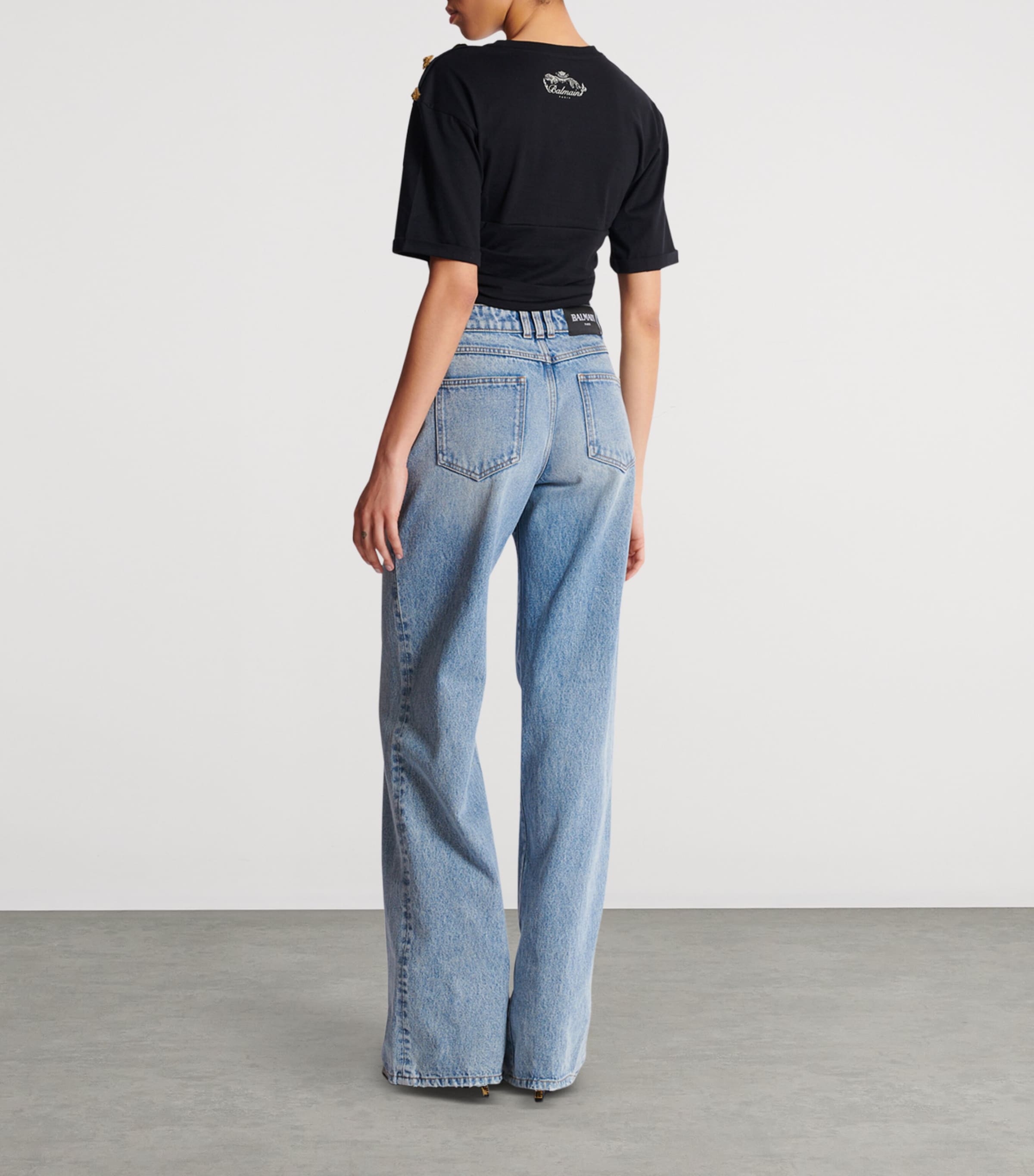 Straight-Leg Jeans 6AW BLEU JEAN DELAV Image 4