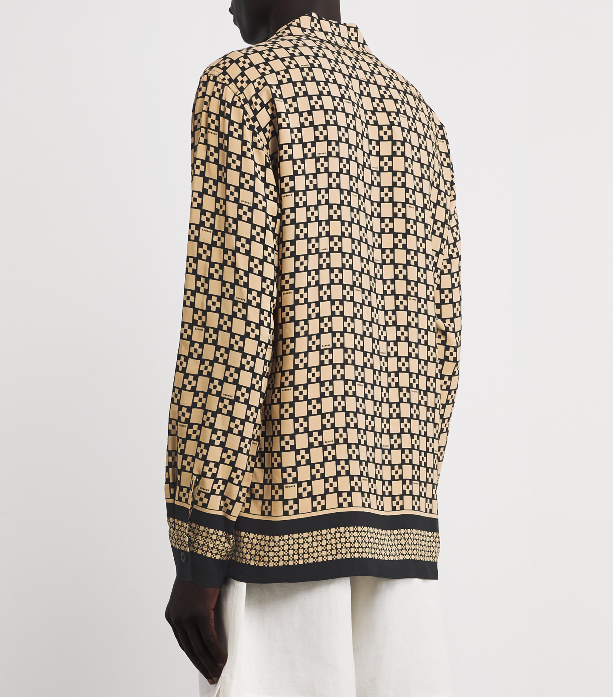 Check Long-Sleeve Shirt BEIGE Image 4