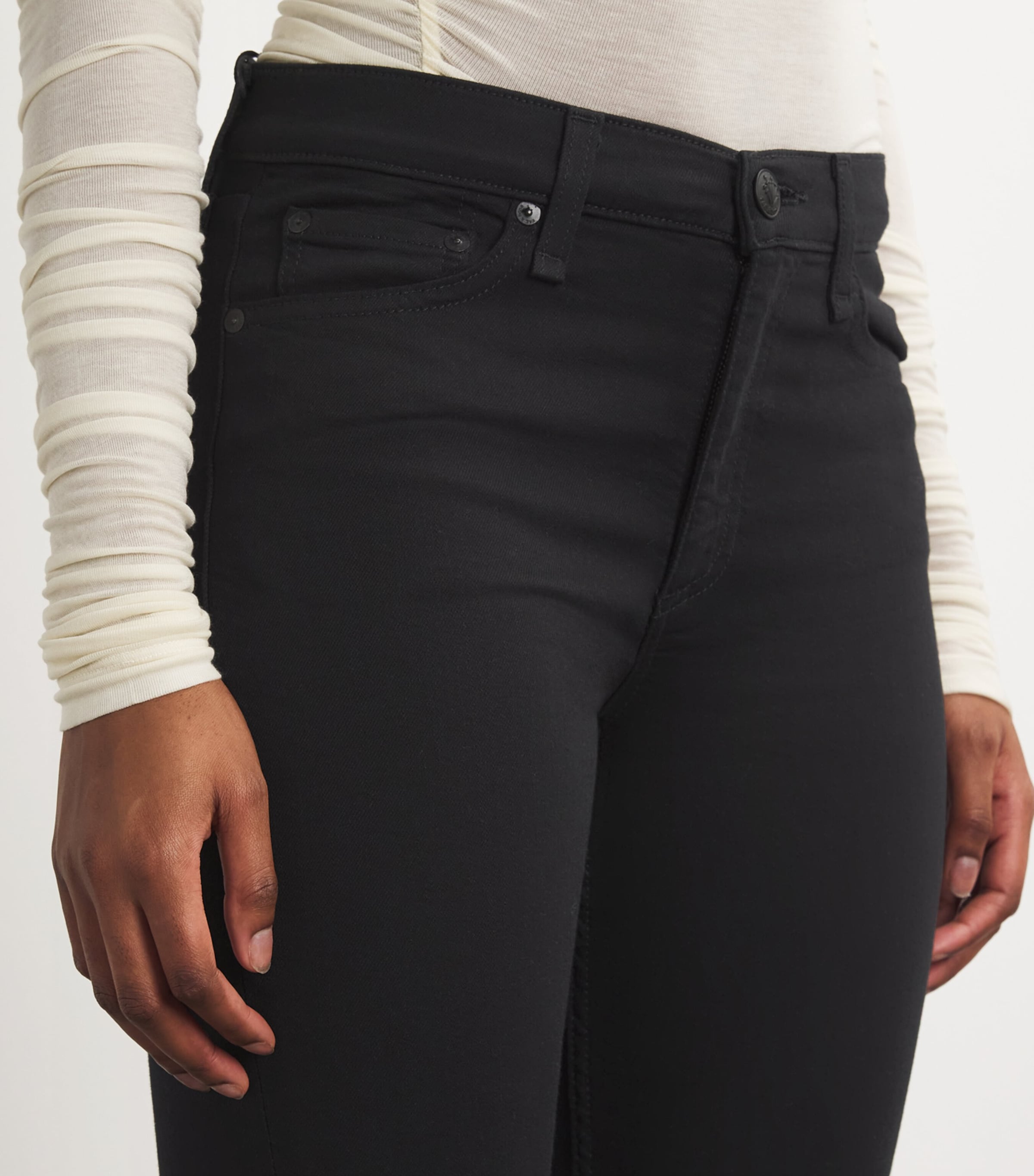 Peyton Mid-Rise Bootcut Jeans BLACK Image 6