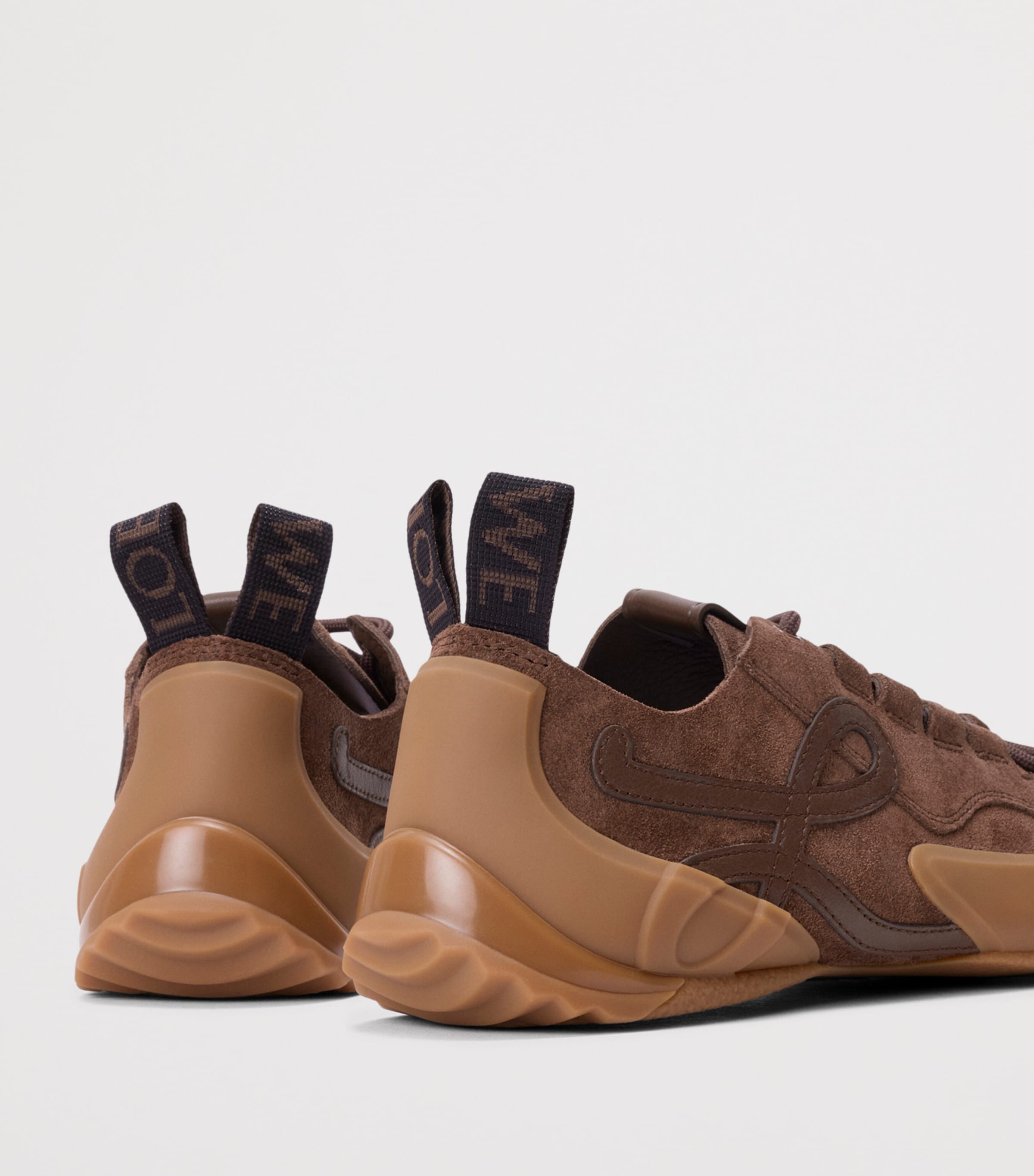 LOEWE Suede Grip Sneakers Biscuit Image 4