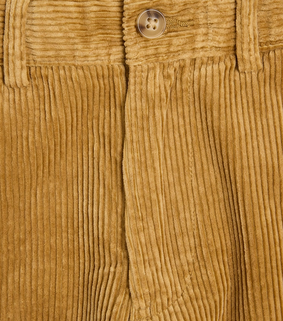 Cotton Corduroy Bedford Straight Trousers (8-16 Years) KHAKI Image 3