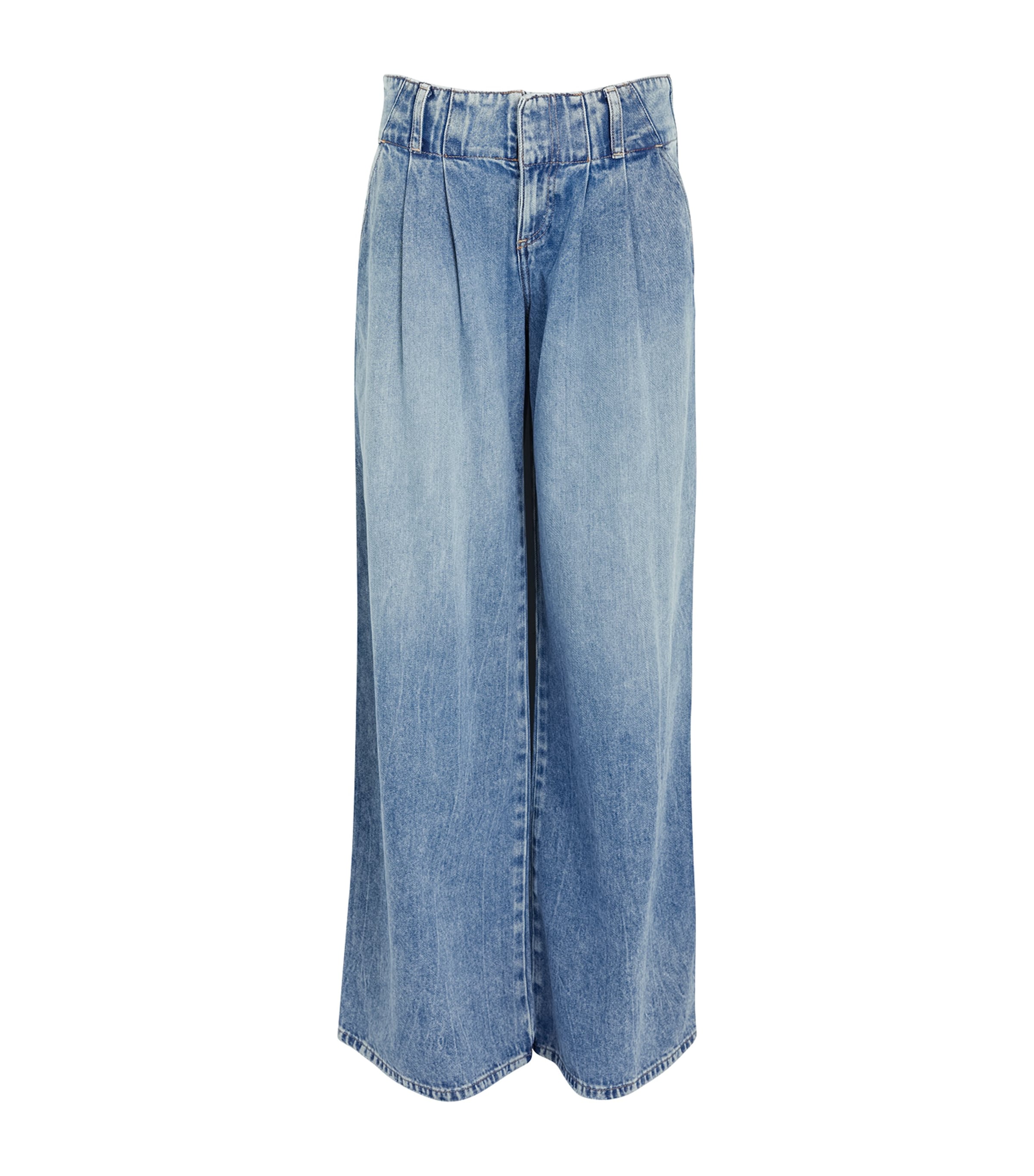 Alice And Olivia Anders Wide-leg Jeans In Blue