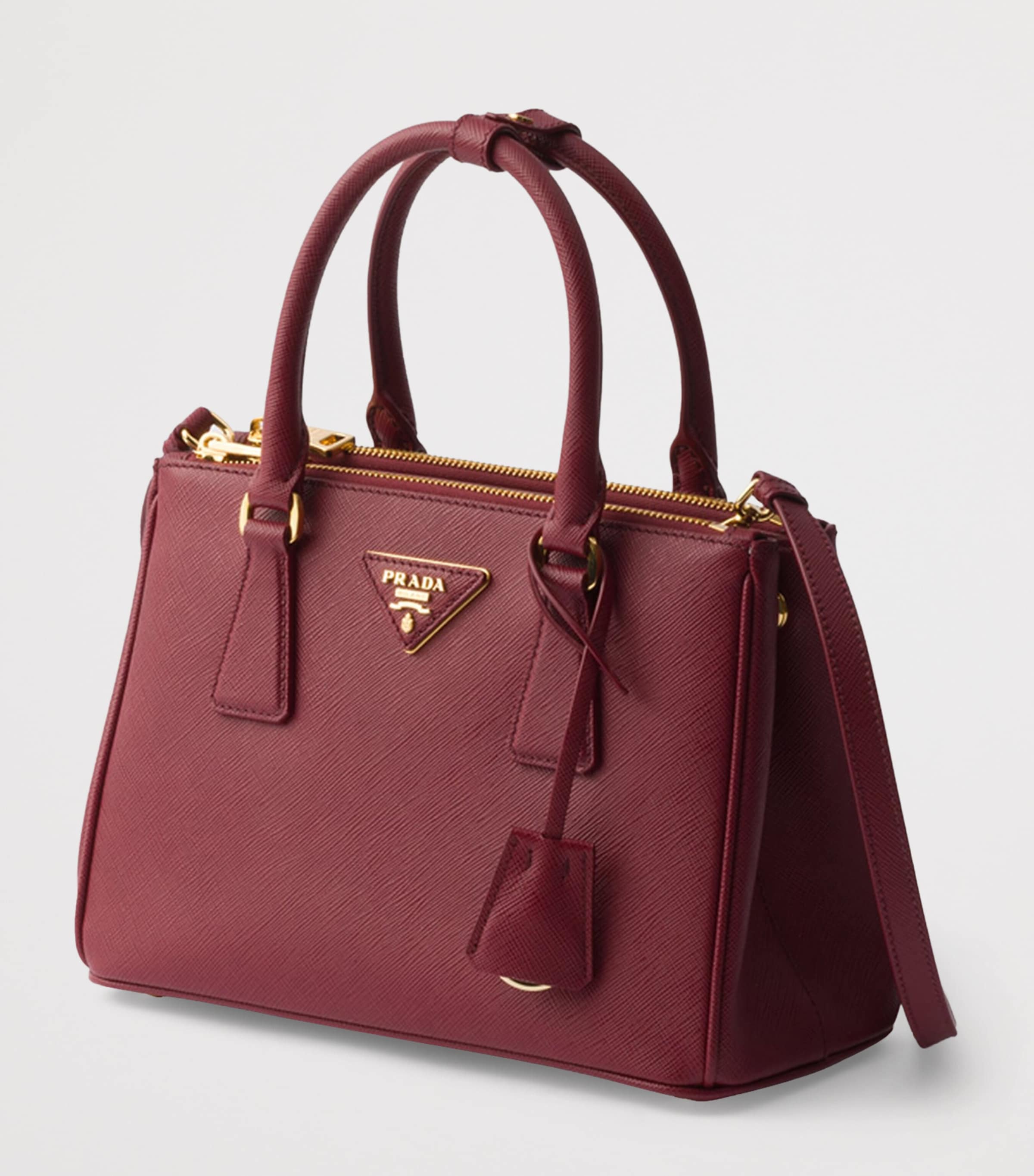 Prada Small Saffiano Leather Galleria Top-Handle Bag Red Image 5