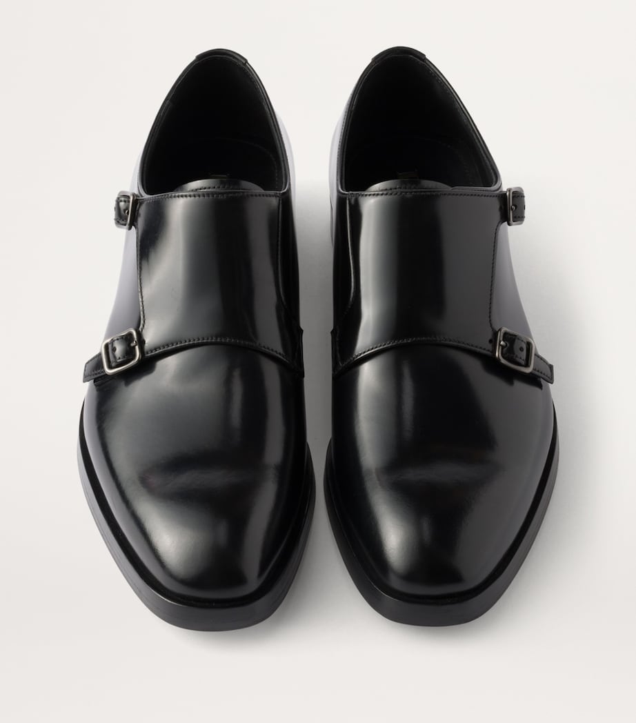 Prada Leather Double Monk Shoes Image 3