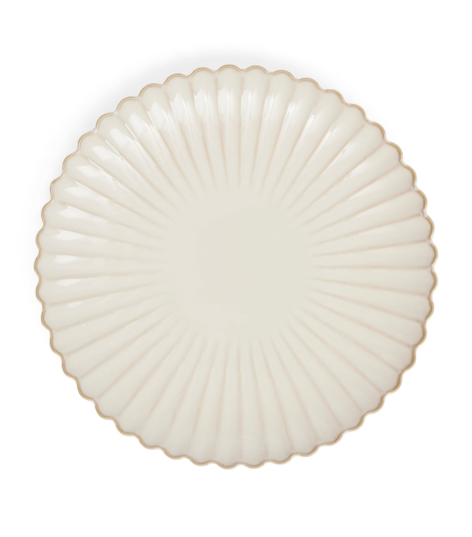 Maison Margaux Set of 4 Shell Starter Plates (22cm) Cream
