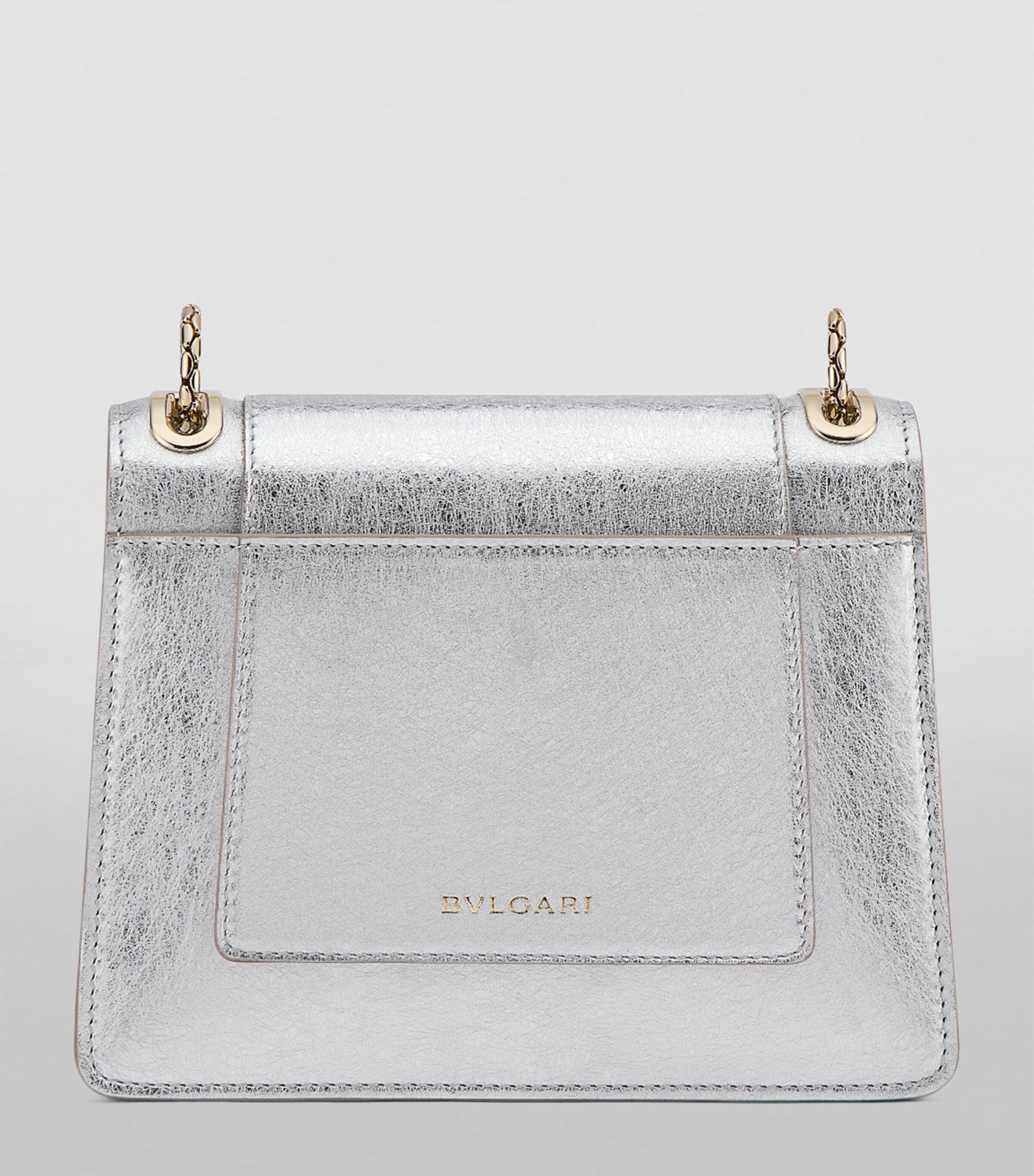 Bvlgari Silver Small Serpenti Forever Day-to-Night Shoulder Bag