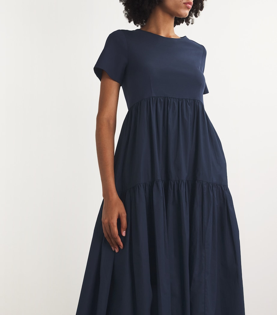 Weekend Max Mara Blue Cotton Jersey Midi Dress | Harrods UK Weekend Max Mara Blue Cotton Jersey Midi Dress | Harrods UK