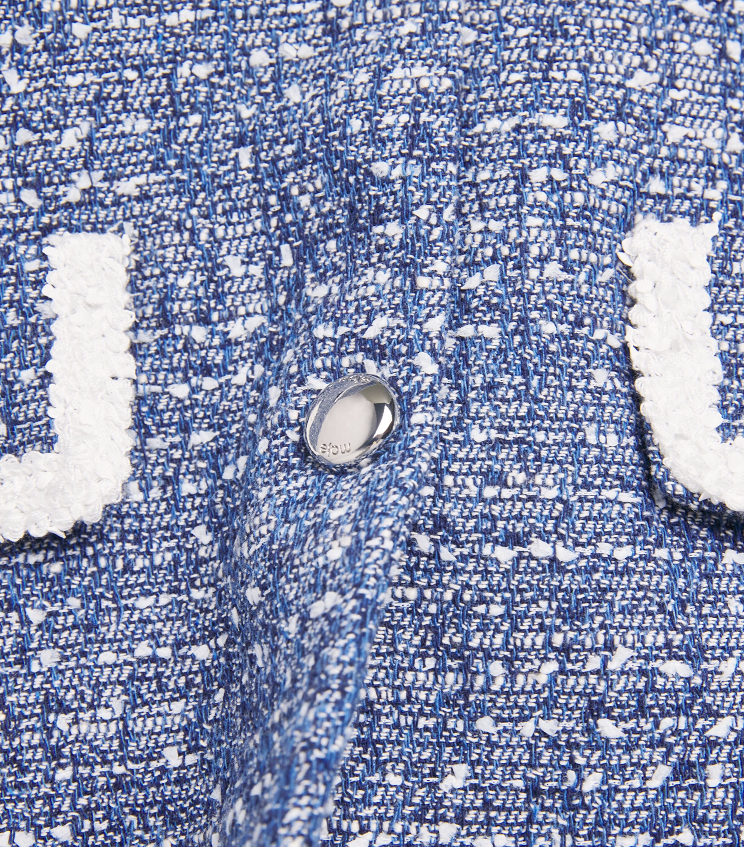 Tweed Sleeveless Top BLUE Image 5