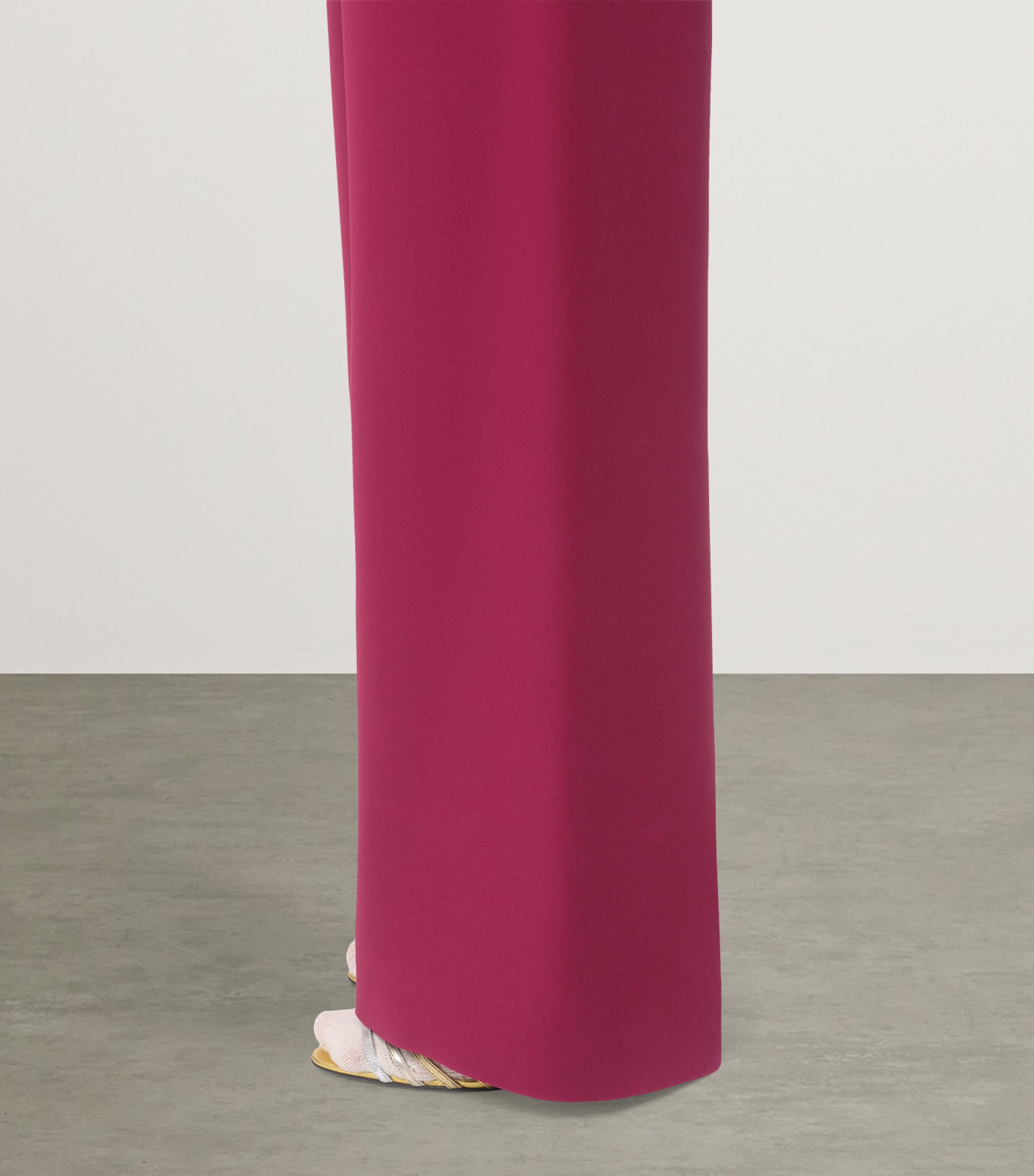 Valentino Womens Silk Wide-Leg Trousers Image 4
