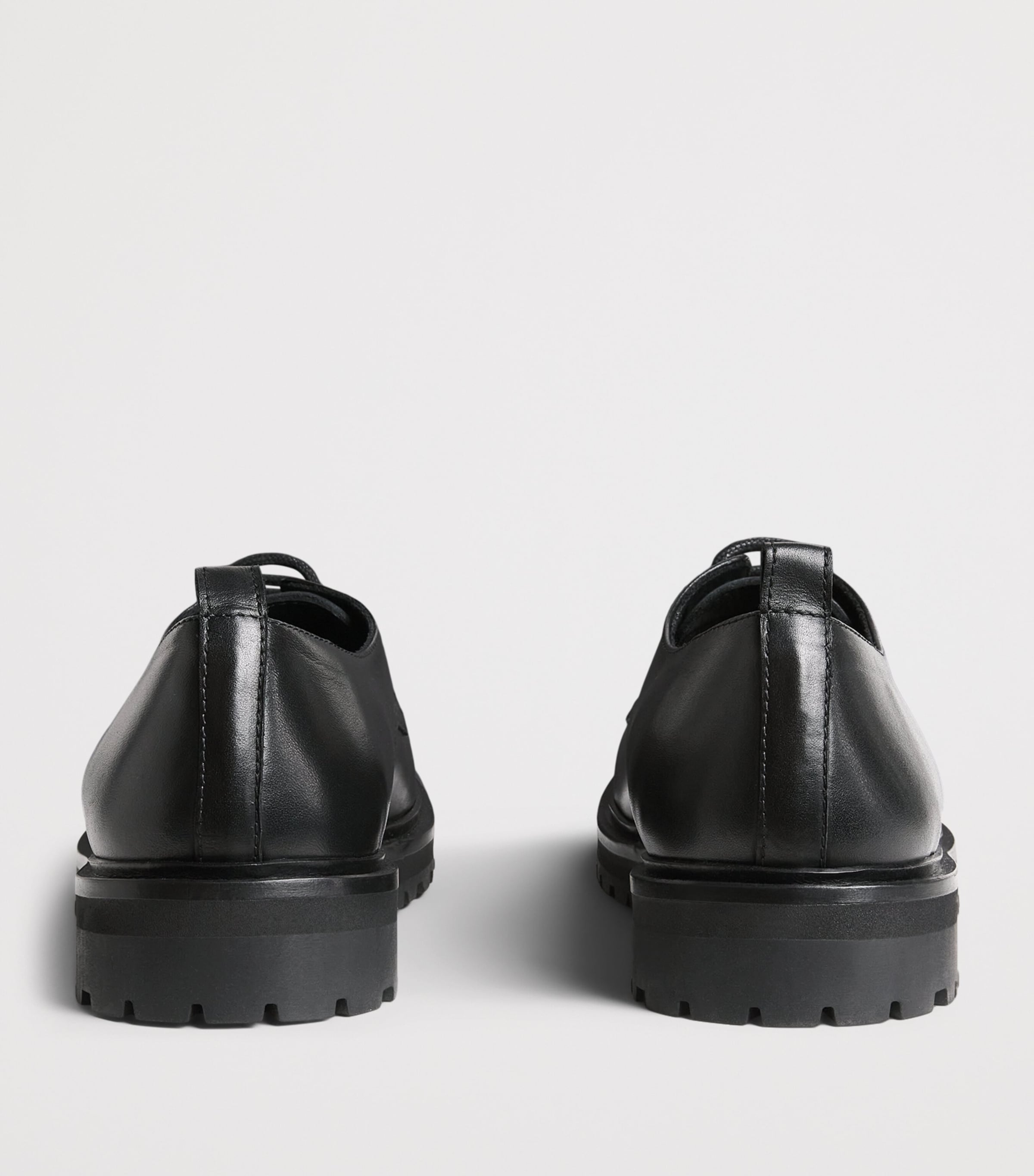 Leather Jackson Derby Shoes BLACK Image 5