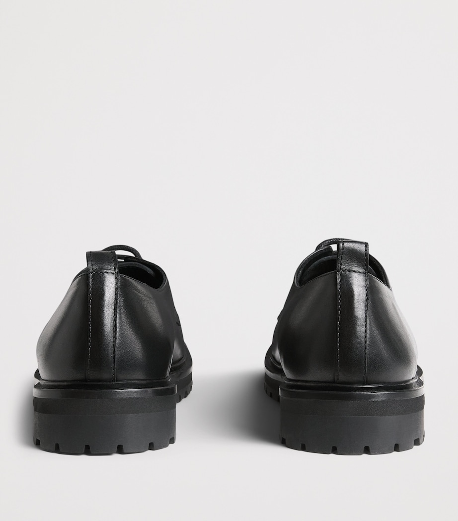 Leather Jackson Derby Shoes BLACK Image 5
