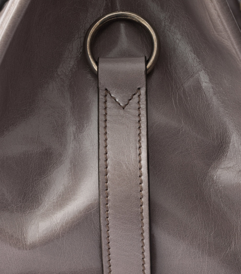 Medium Leather Tote Bag F03SF Image 6