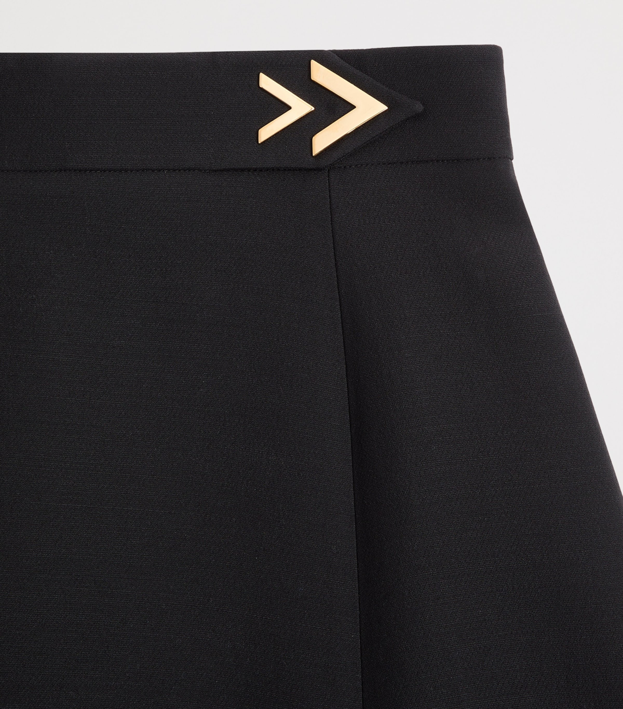 Valentino Womens Wool-Silk Crepe Midi Skirt Image 6