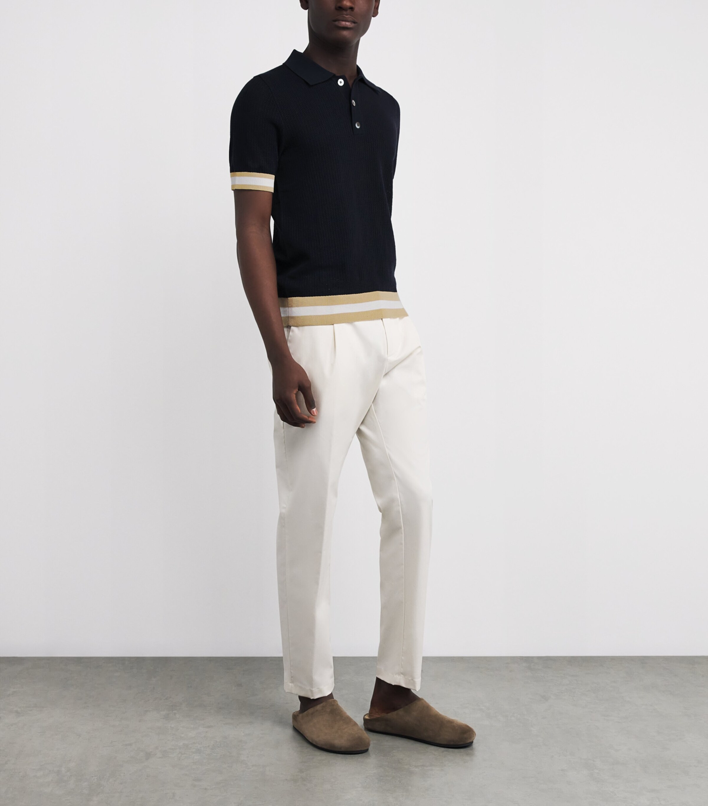 Cotton Quinn Polo Shirt NAVY - 12 Image 2