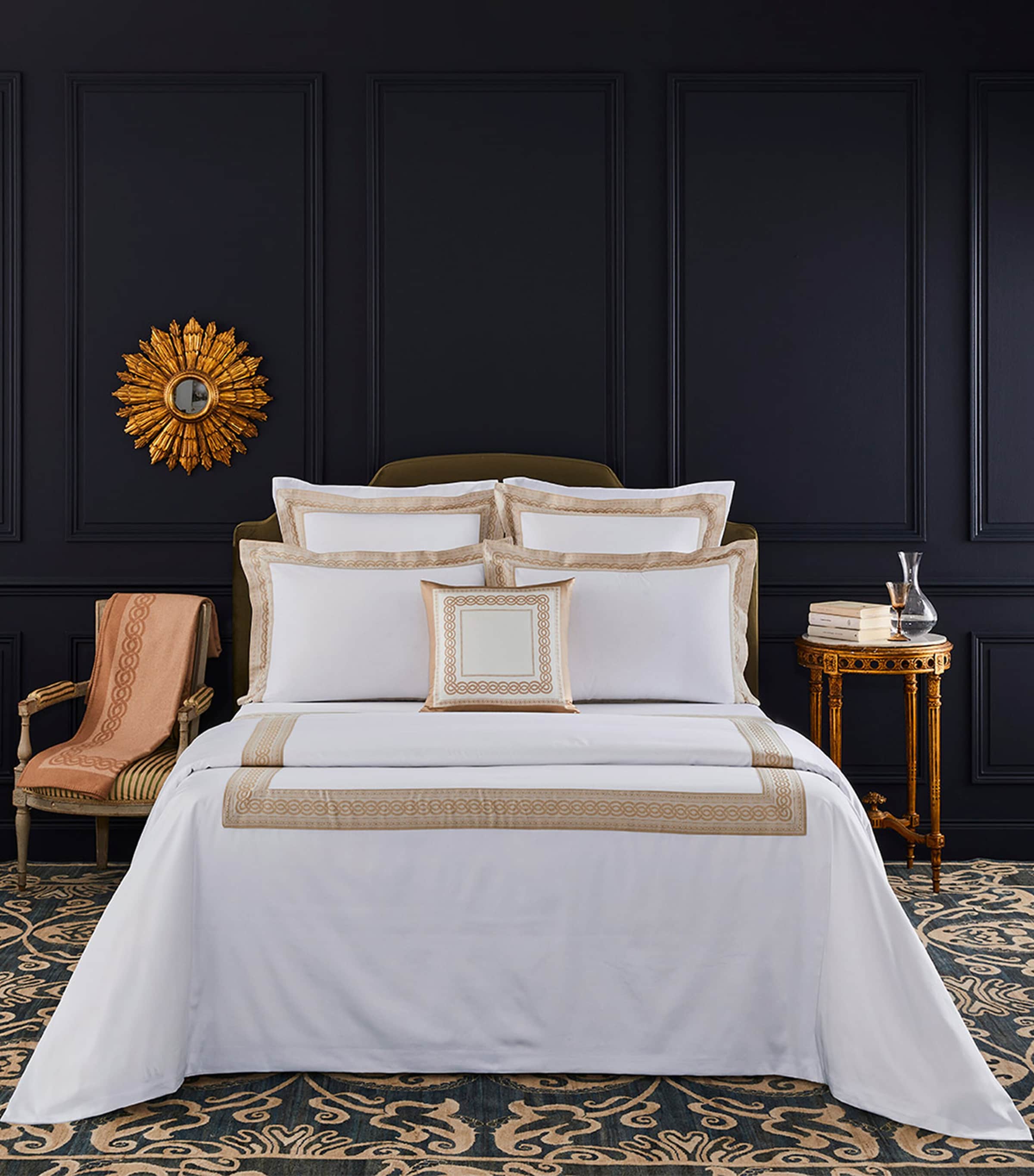 Yves Delorme Joyau Standard Oxford Pillowcase (50cm x 90cm) Multicoloured Image 1