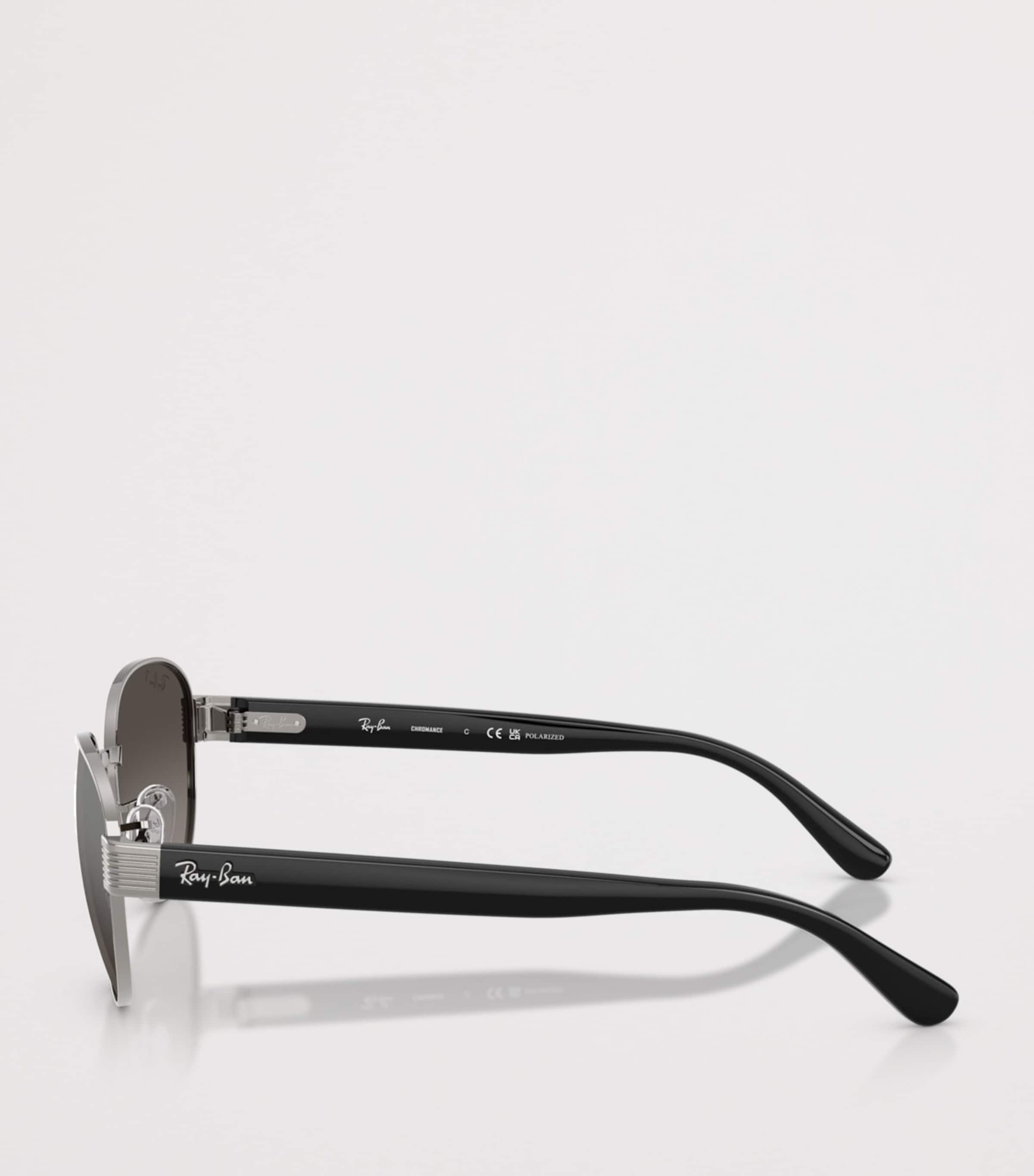 Ray-Ban RB3766 Polarized+ Lenses Square Sunglasses Grey Image 3