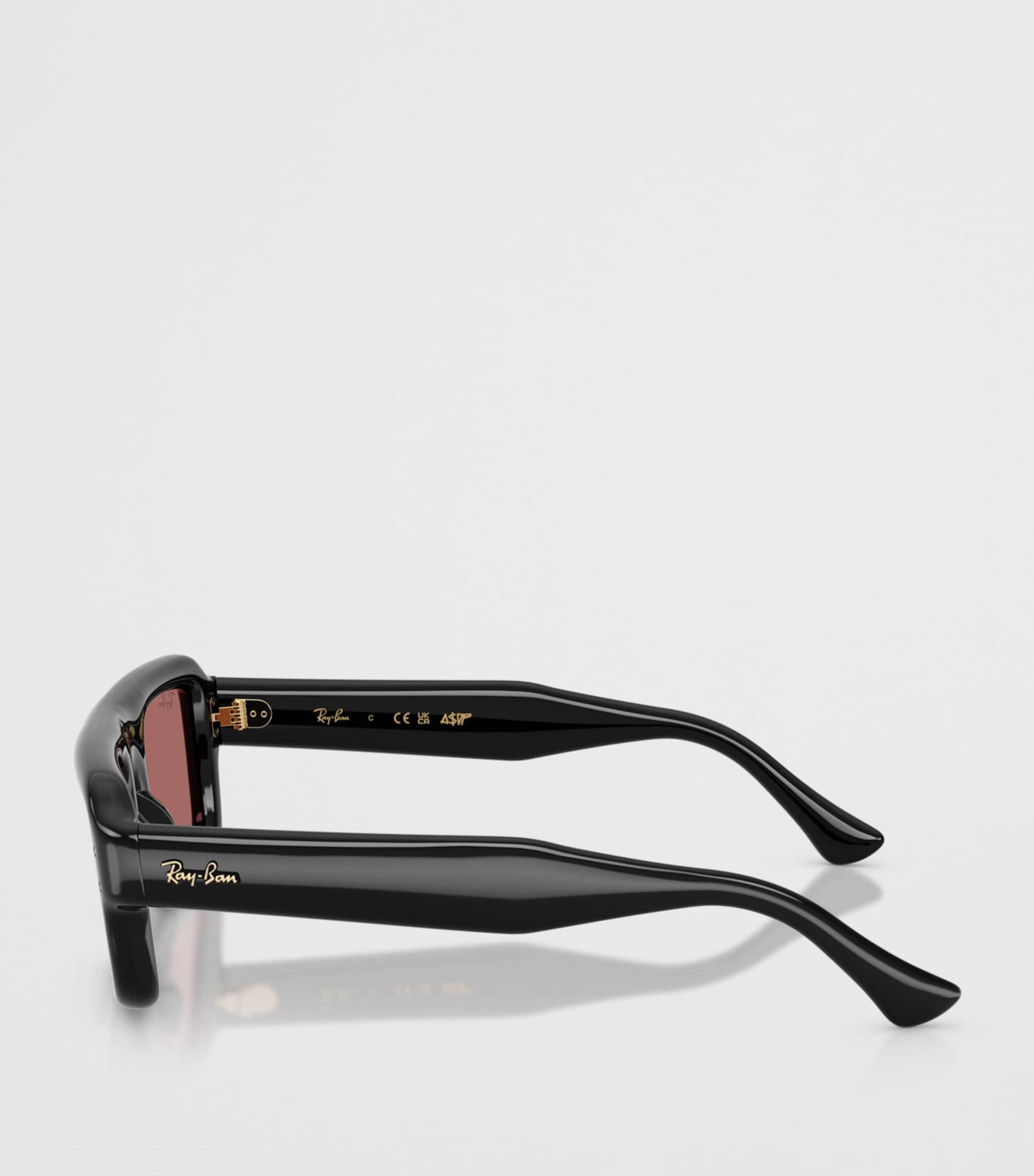 Ray-Ban Flacko Puffer Pilot Sunglasses Black Image 3