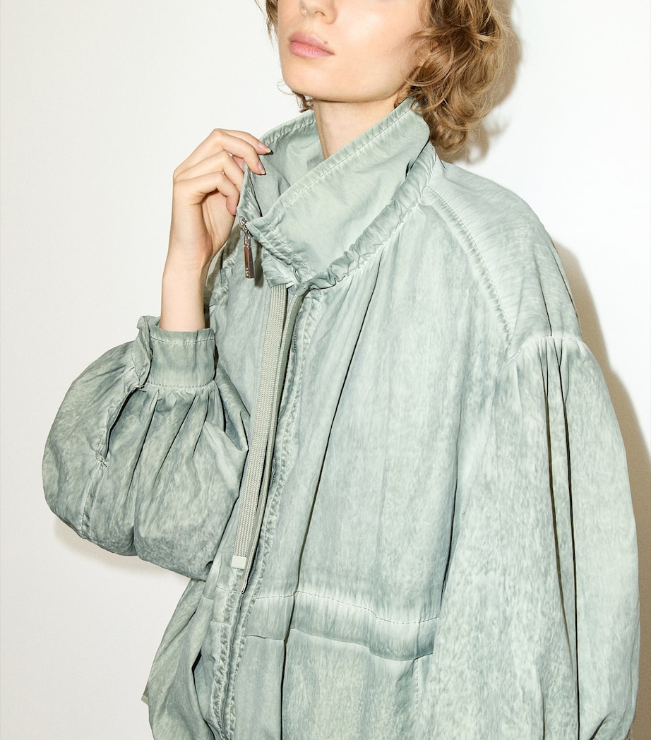 MAX&Co. Womens Oversized Zip-Up Jacket Jade Image 5