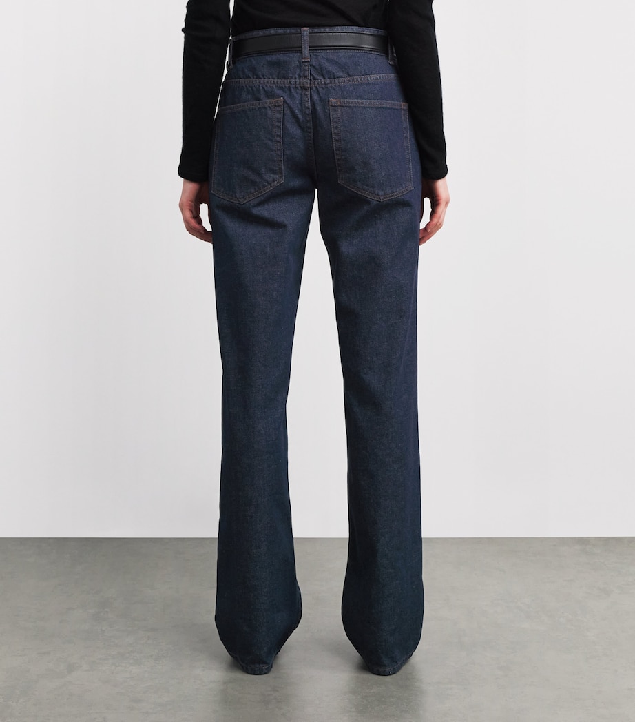 Carlyl Supima Cotton Straight Jeans INDIGO Image 4