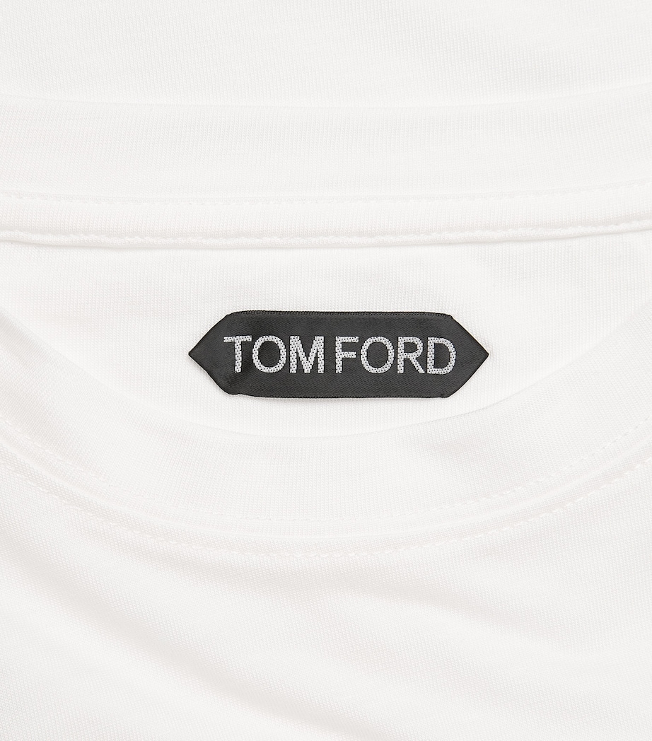 TOM FORD Mens Lyocell-Cotton Long-Sleeve T-Shirt Wab Image 6
