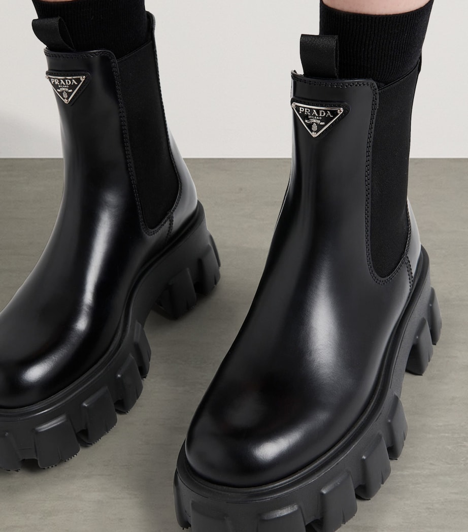 Leather Monolith Ankle Boots 55 F0002 Image 7