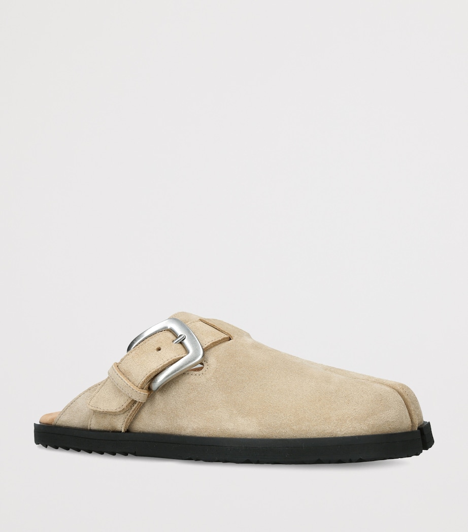 Maison Margiela Suede Tabi Daily Mules Khaki Image 3